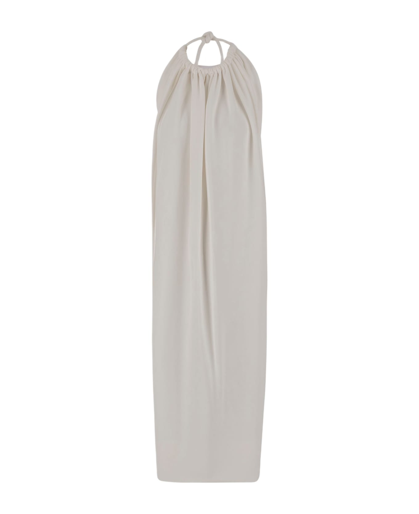 SportMax Long Viscose Dress - White