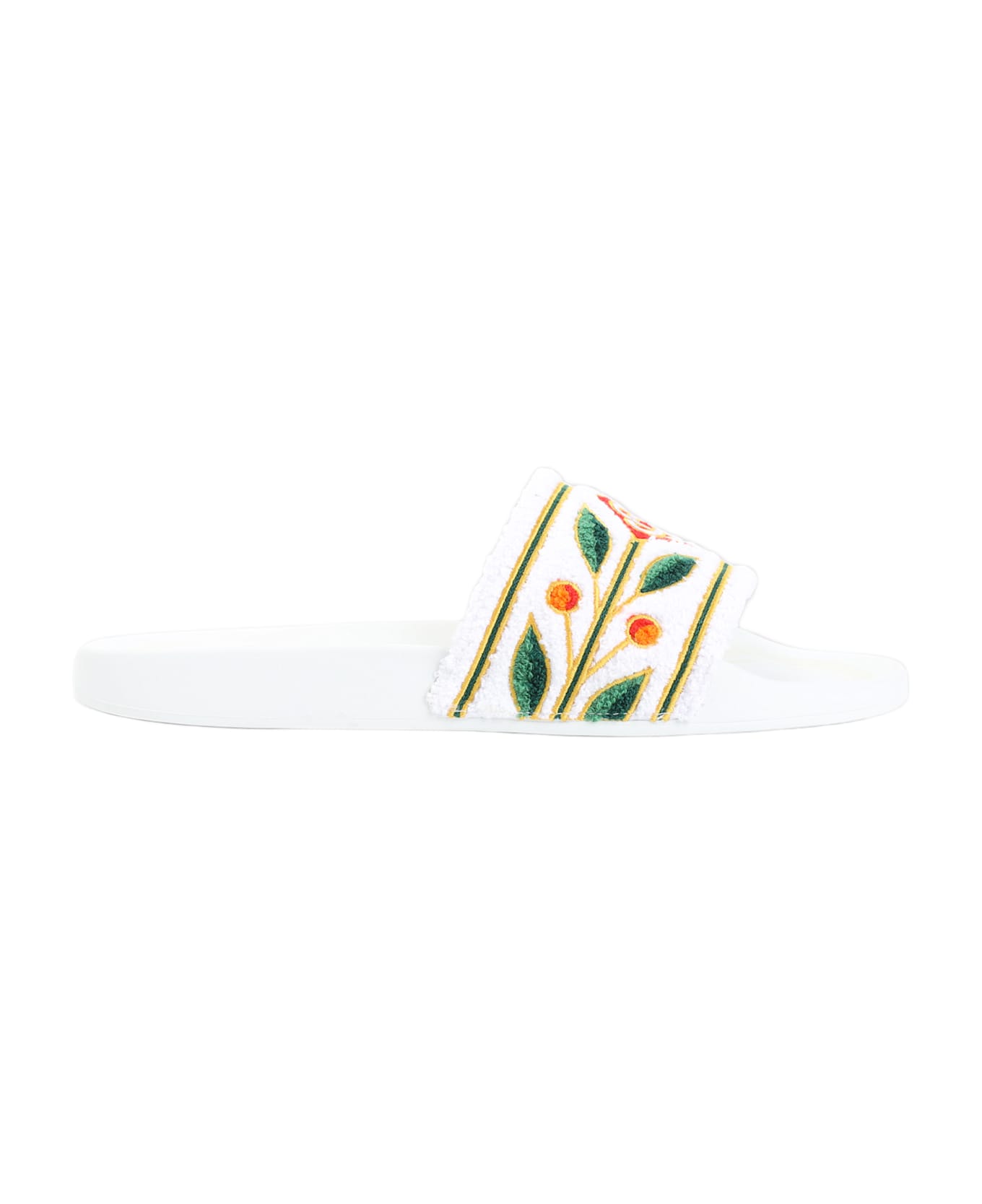 Casablanca Embroidered Terry Sandals