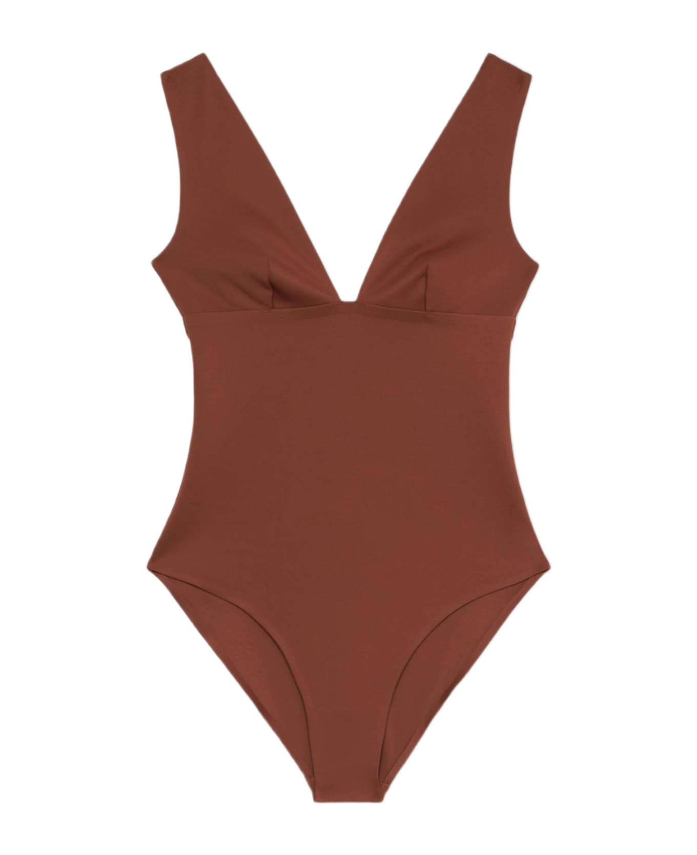 MC2 Saint Barth Woman Heatsealed One-piece Swimsuit Calliope - BROWN