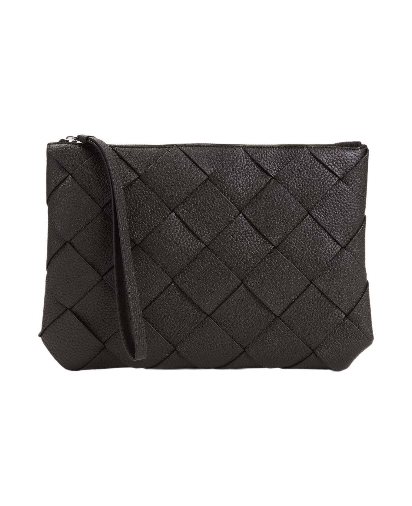 Bottega Veneta Diago Large Pouch - Fondant Silver