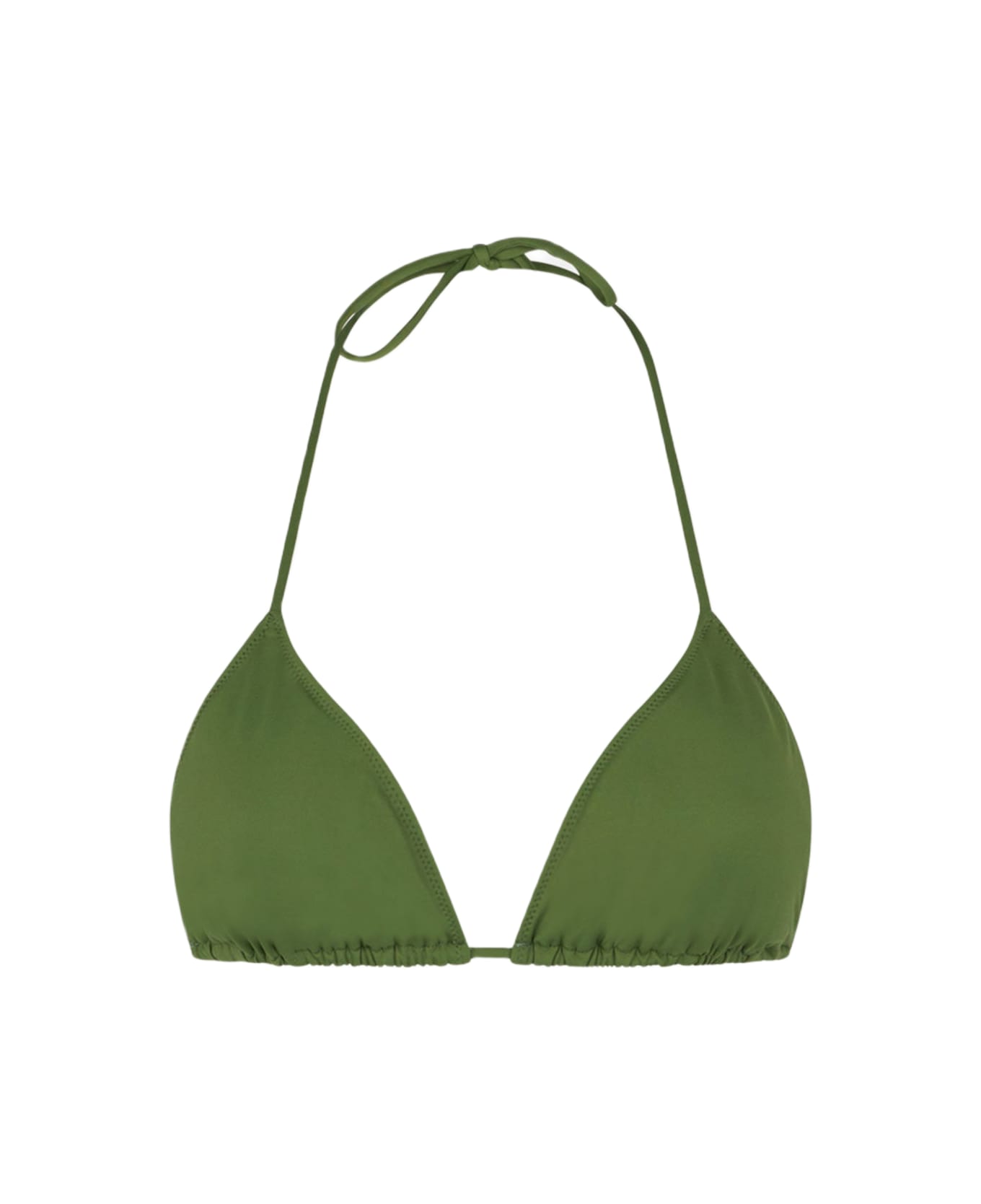 MC2 Saint Barth Woman Military Green Triangle Top - GREEN