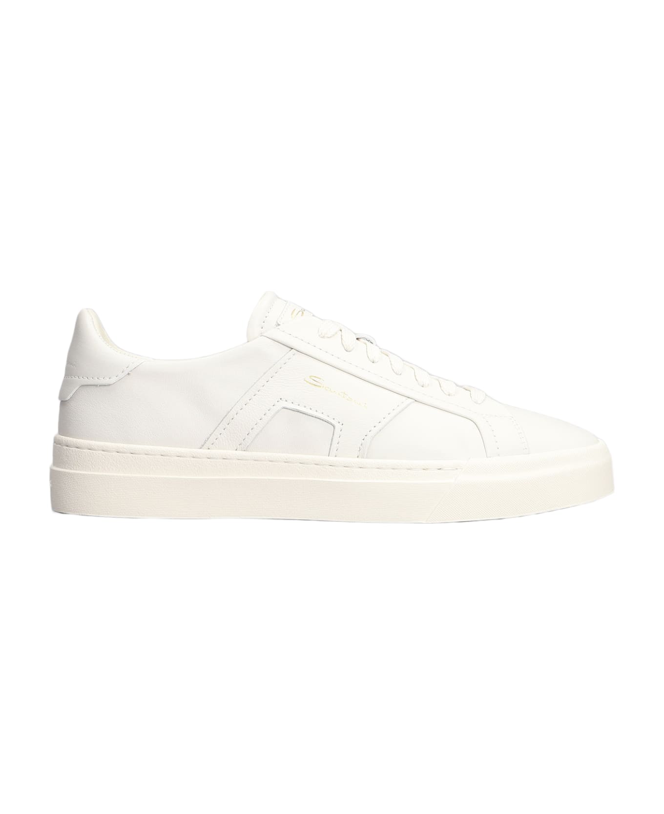 Santoni Dbs2 Sneakers In White Leather - white