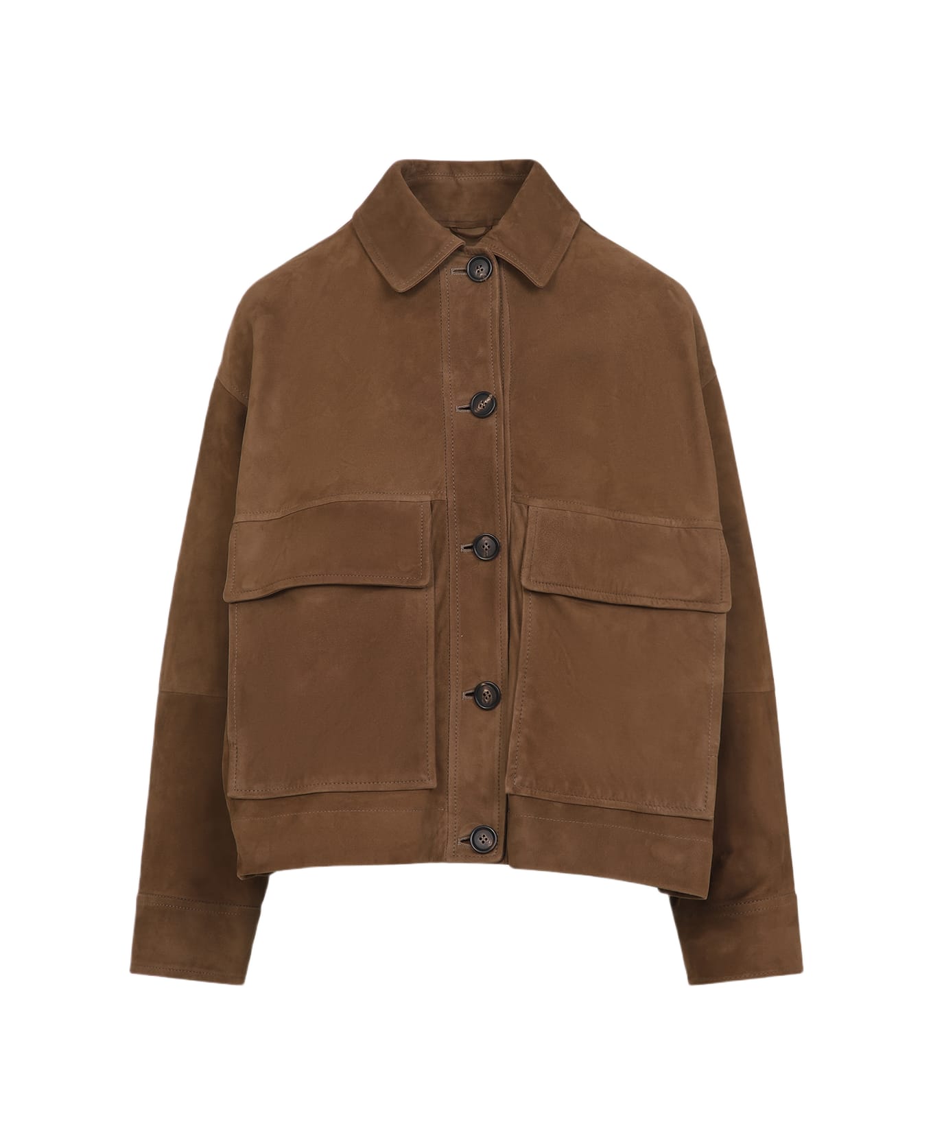 Brunello Cucinelli Suede Jacket - Sesamo