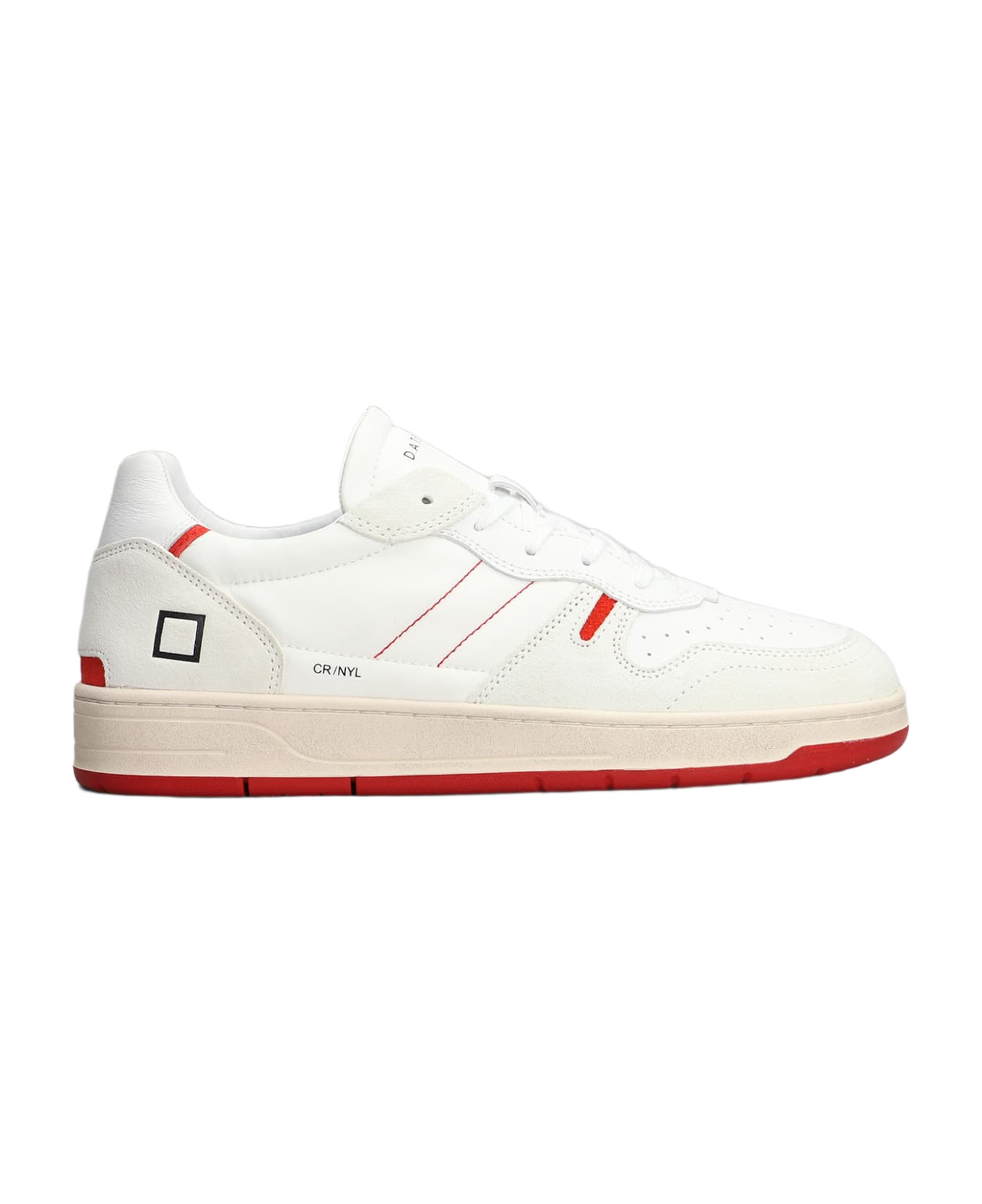 D.A.T.E. Court 2.0 Sneakers In White Leather And Fabric - white スニーカー