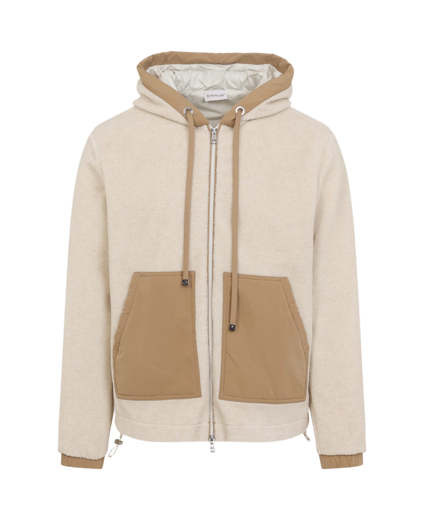 Moncler Zip Up Jacket - Light Beige