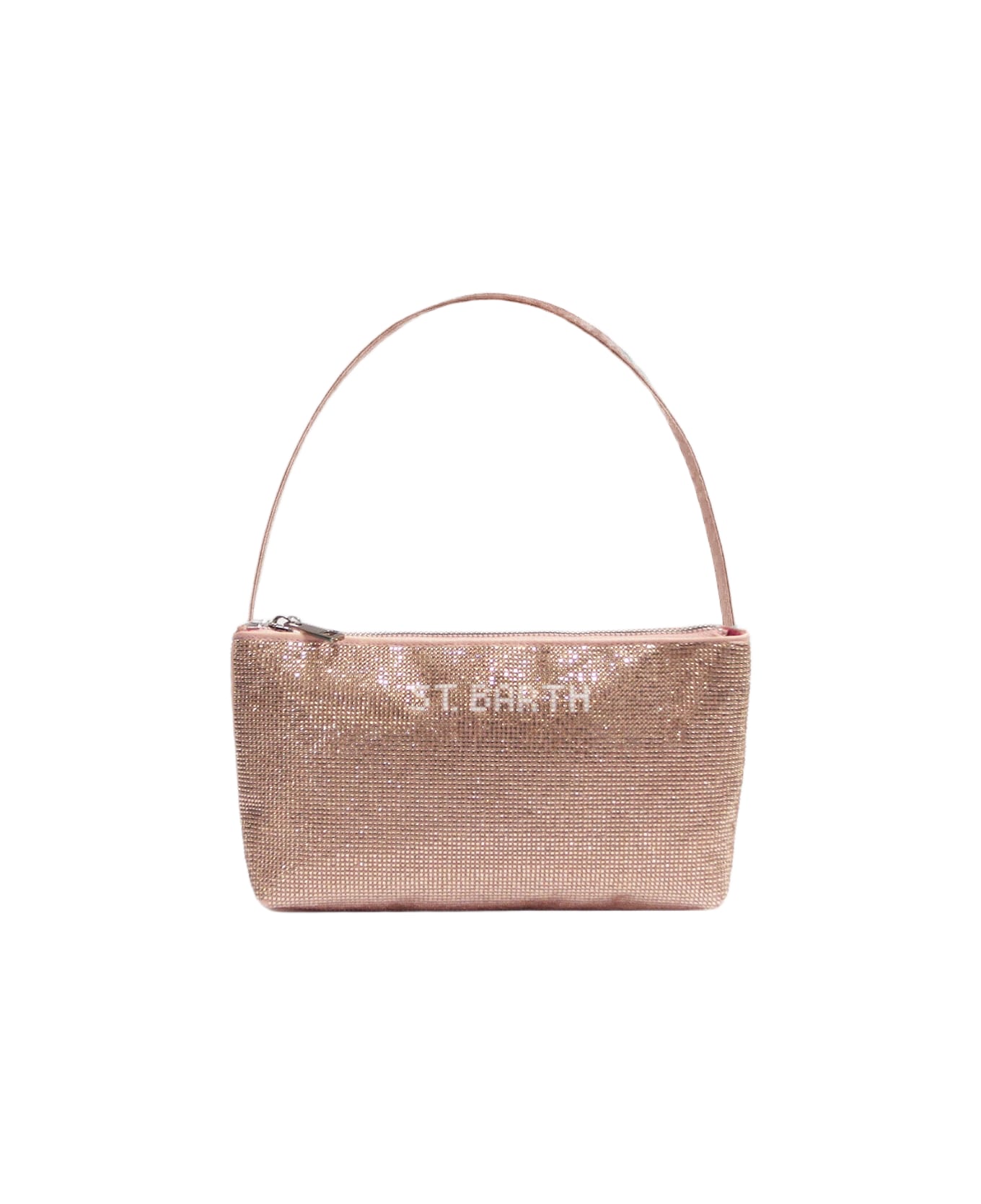 MC2 Saint Barth Mini Bag With Rose Gold Rhinestones - PINK