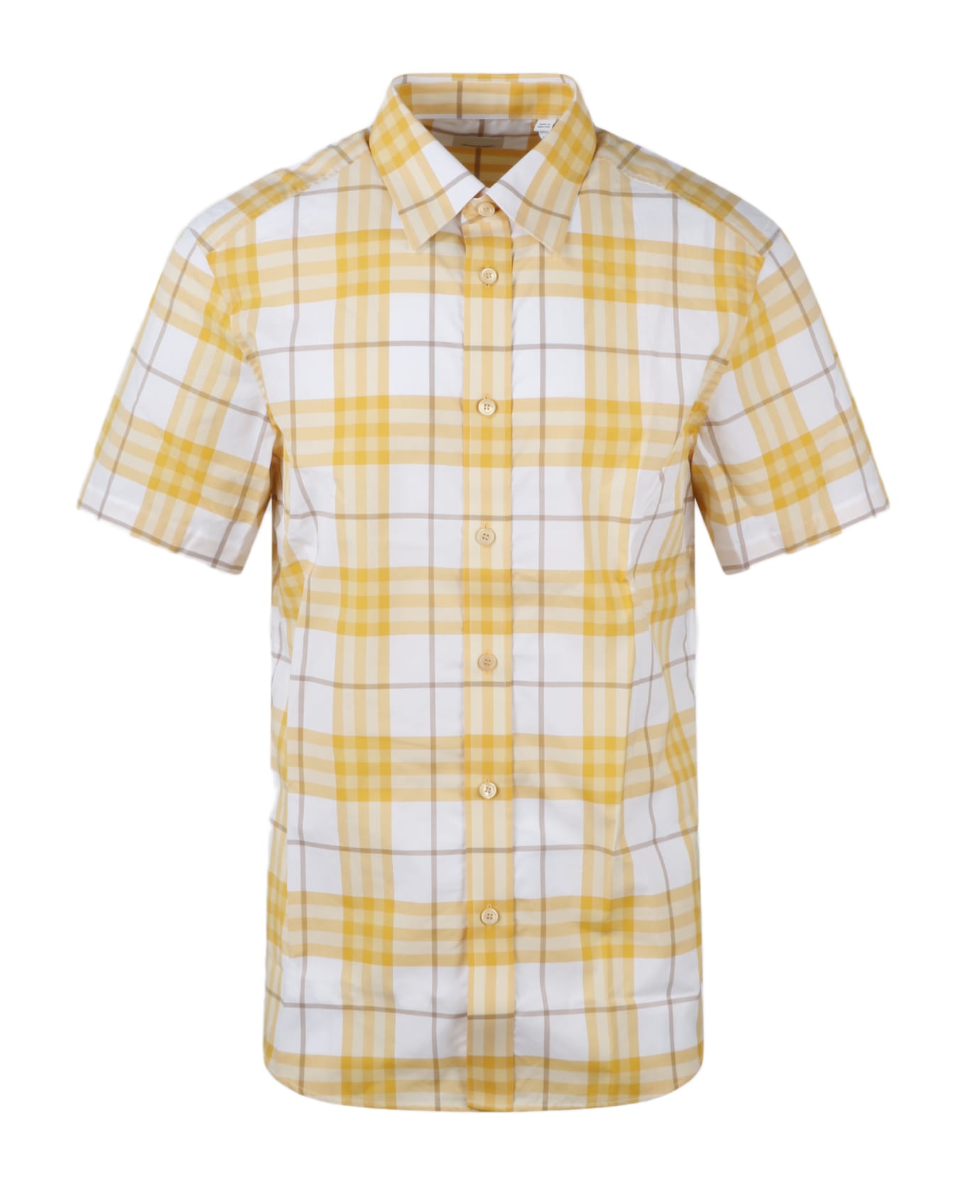 Burberry Caxton Ss Shirt - Yellow & Orange