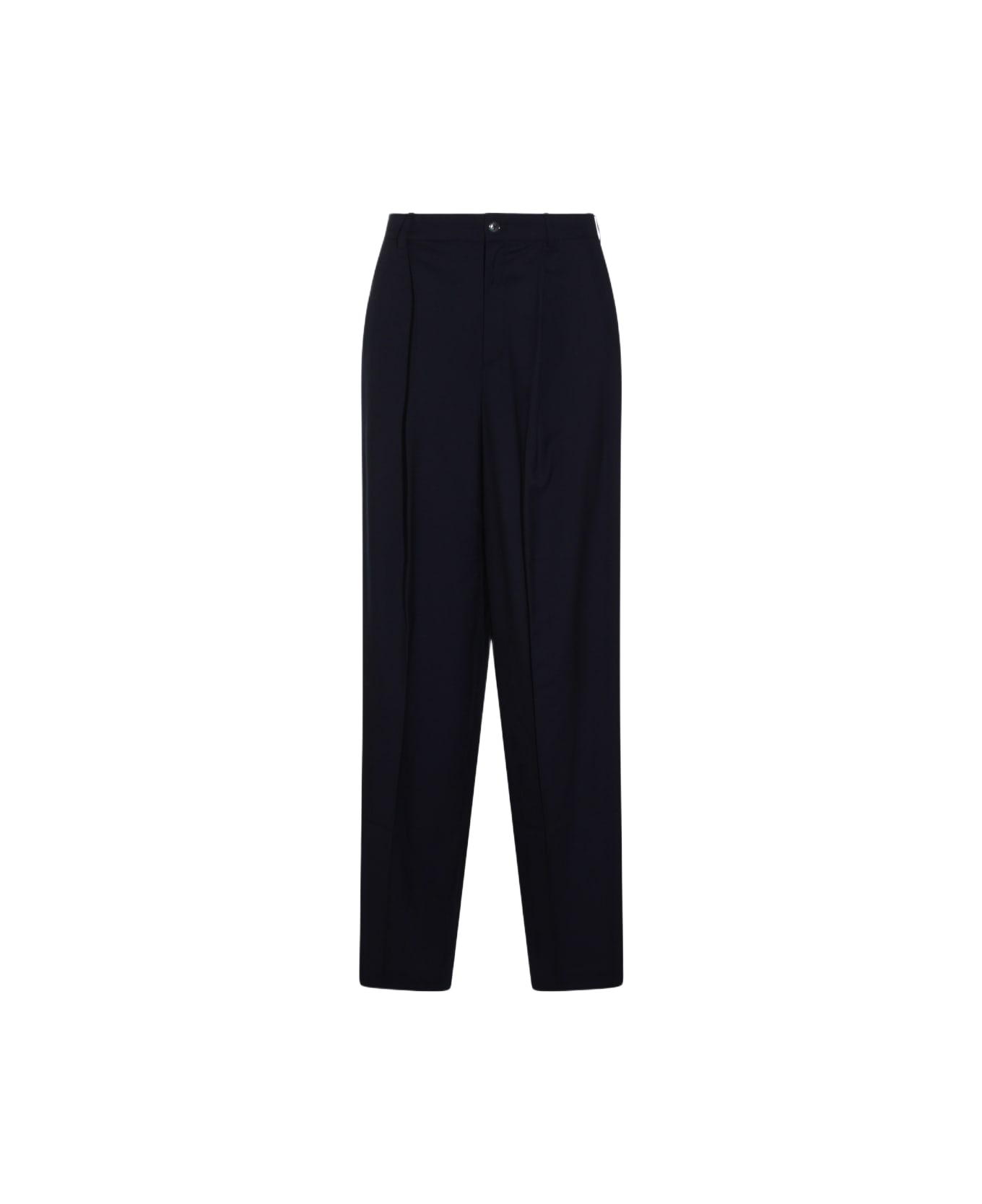 Aya Muse Navy Wool Pants - Blue
