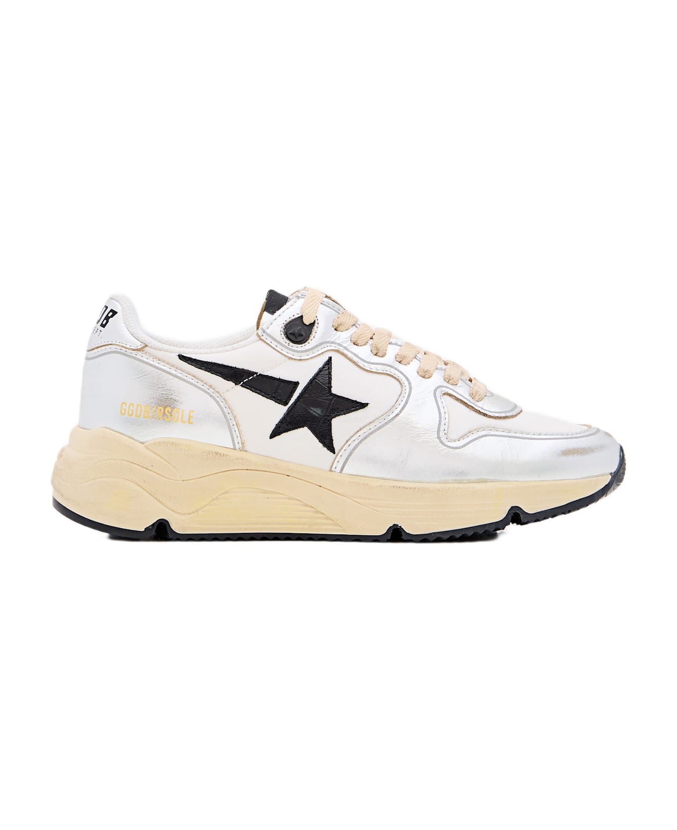 Golden Goose Running Sole - Silver