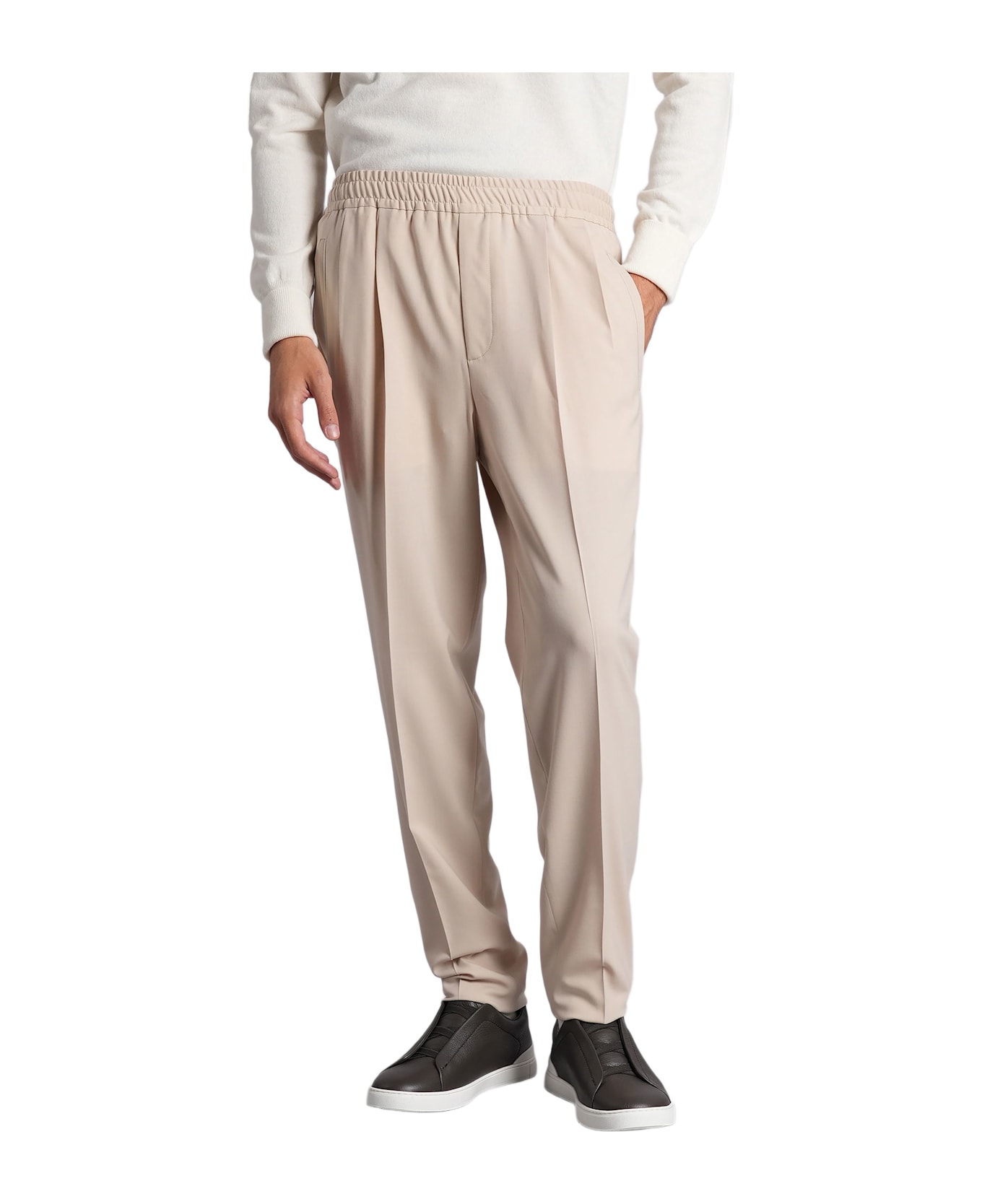 Zegna Pants In Beige Polyester - beige