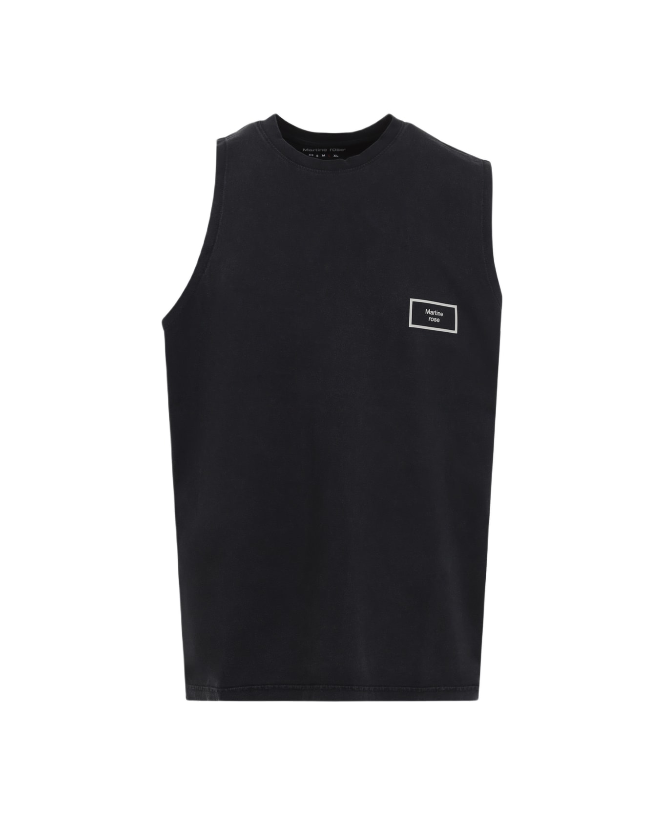 Martine Rose Martin Rose Logo Vest - Blk Black Washed Black Box Logo