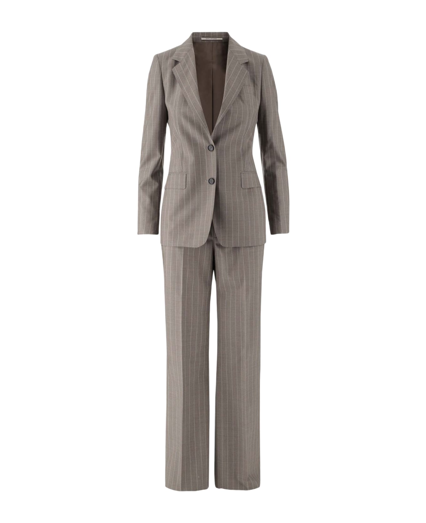 Tagliatore Virgin Wool Pinstripe Suit - Beige スーツ