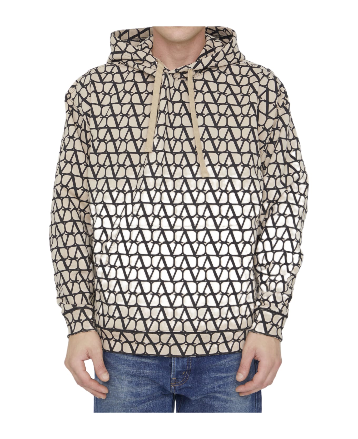 【関税込み】valentino garavani 'Toile Iconographe' hoodie Valentino Garavani Toile Iconographe Jersey Hoodie