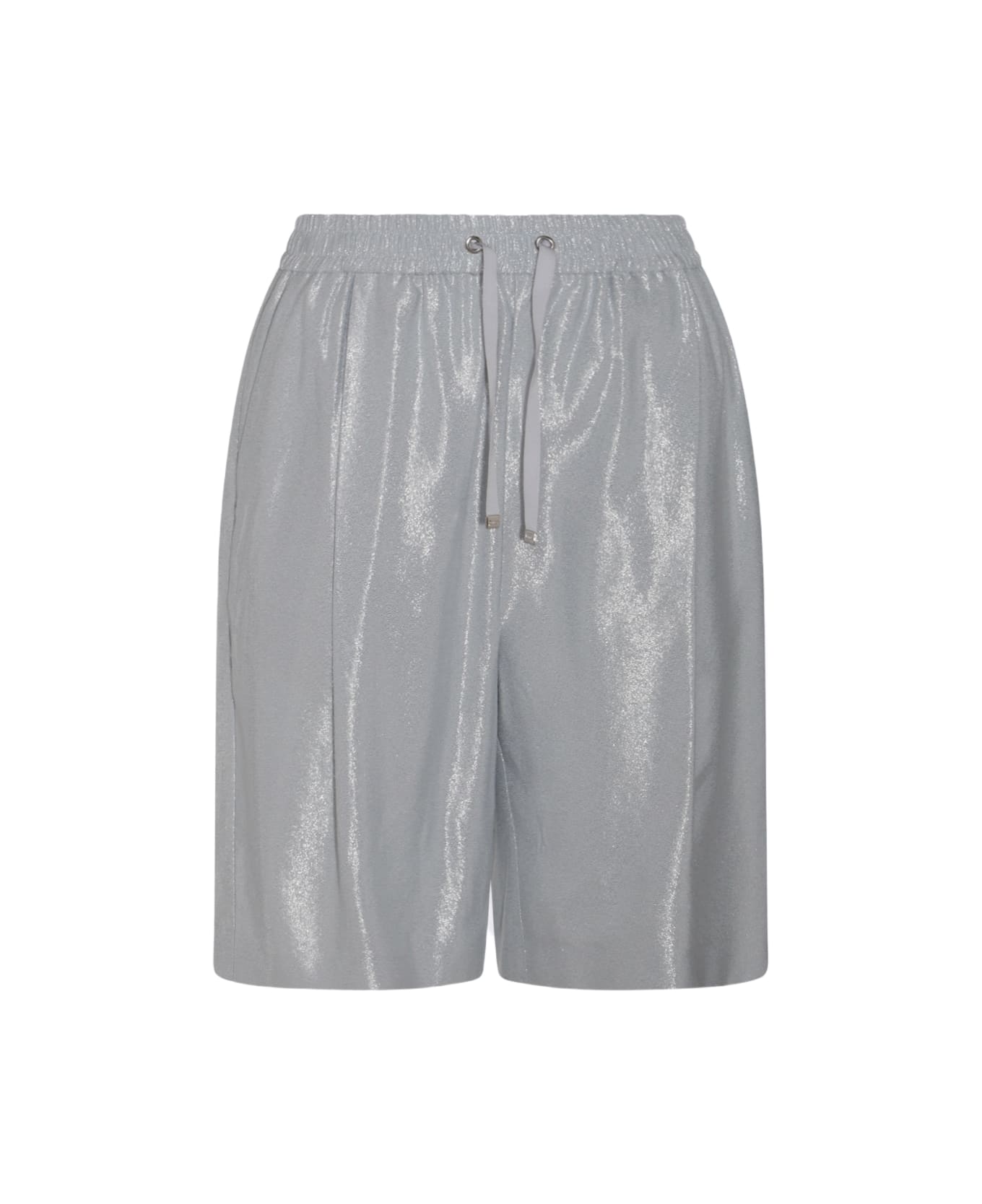 Herno Grey Viscose Shorts - Grey
