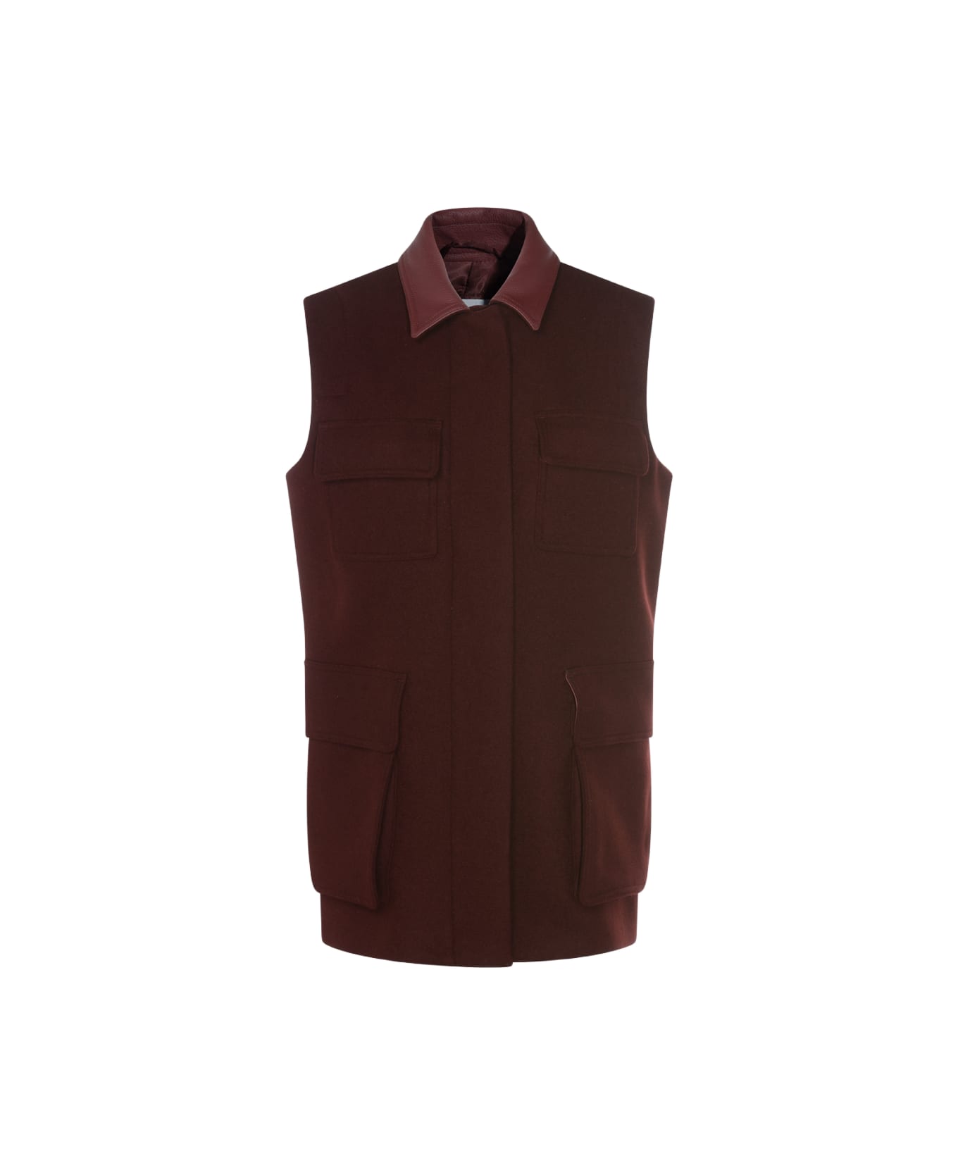 Max Mara Dark Red Aeroso1234 Coat - CILIEGIA