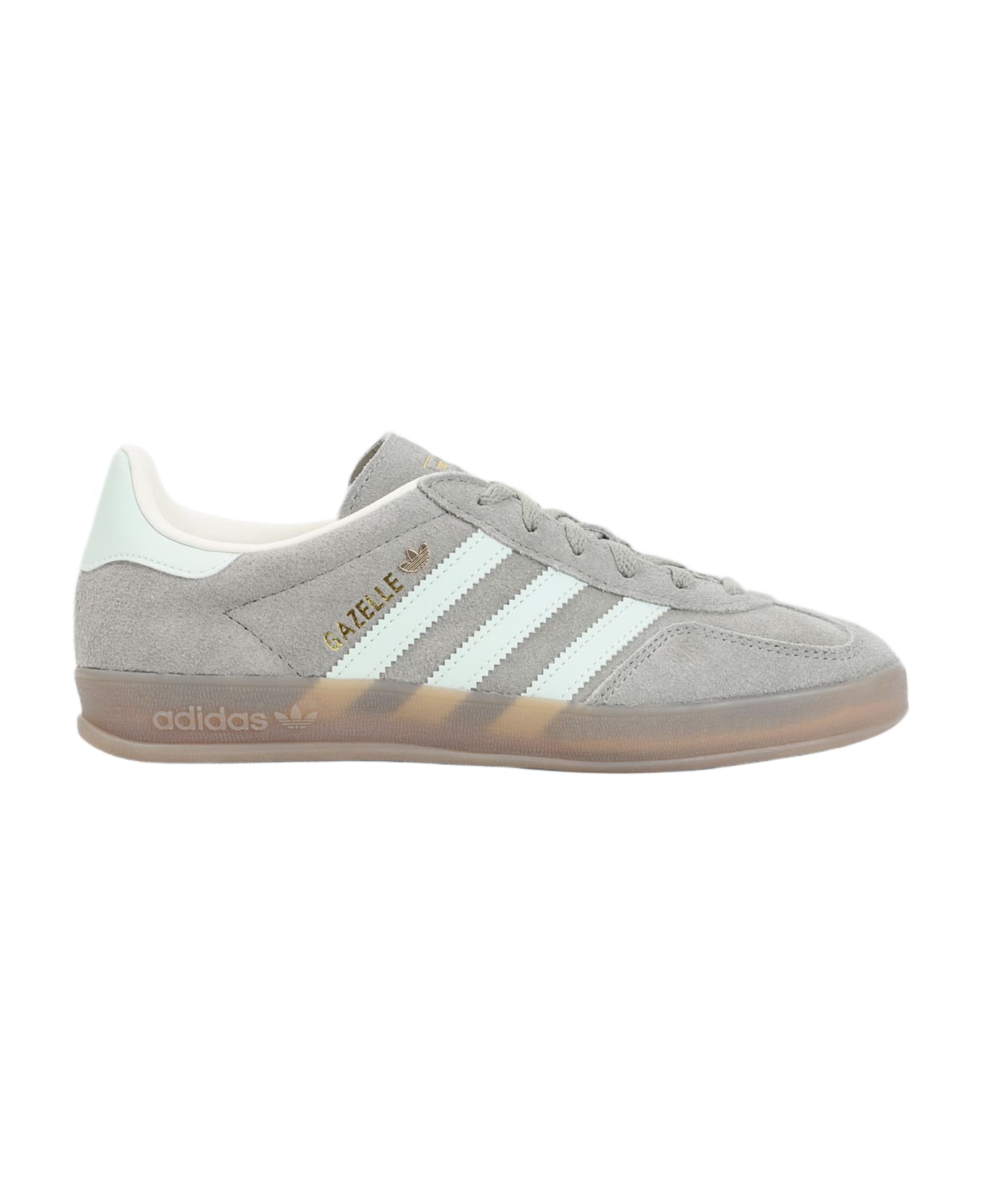 Adidas Gazelle Sneakers - Silver Pebble Linen Green