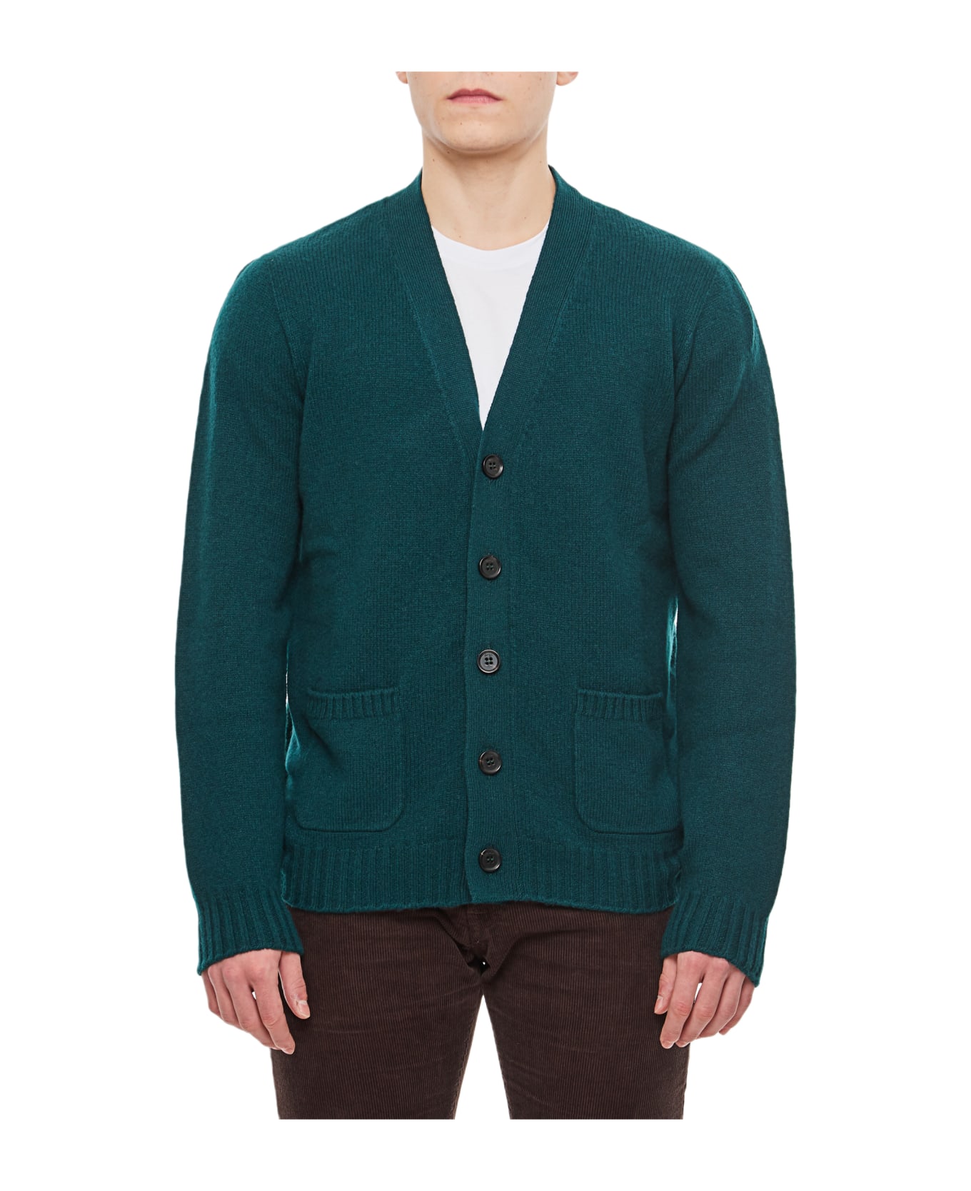 Drumohr Wool Cardigan Sweater - Green カーディガン