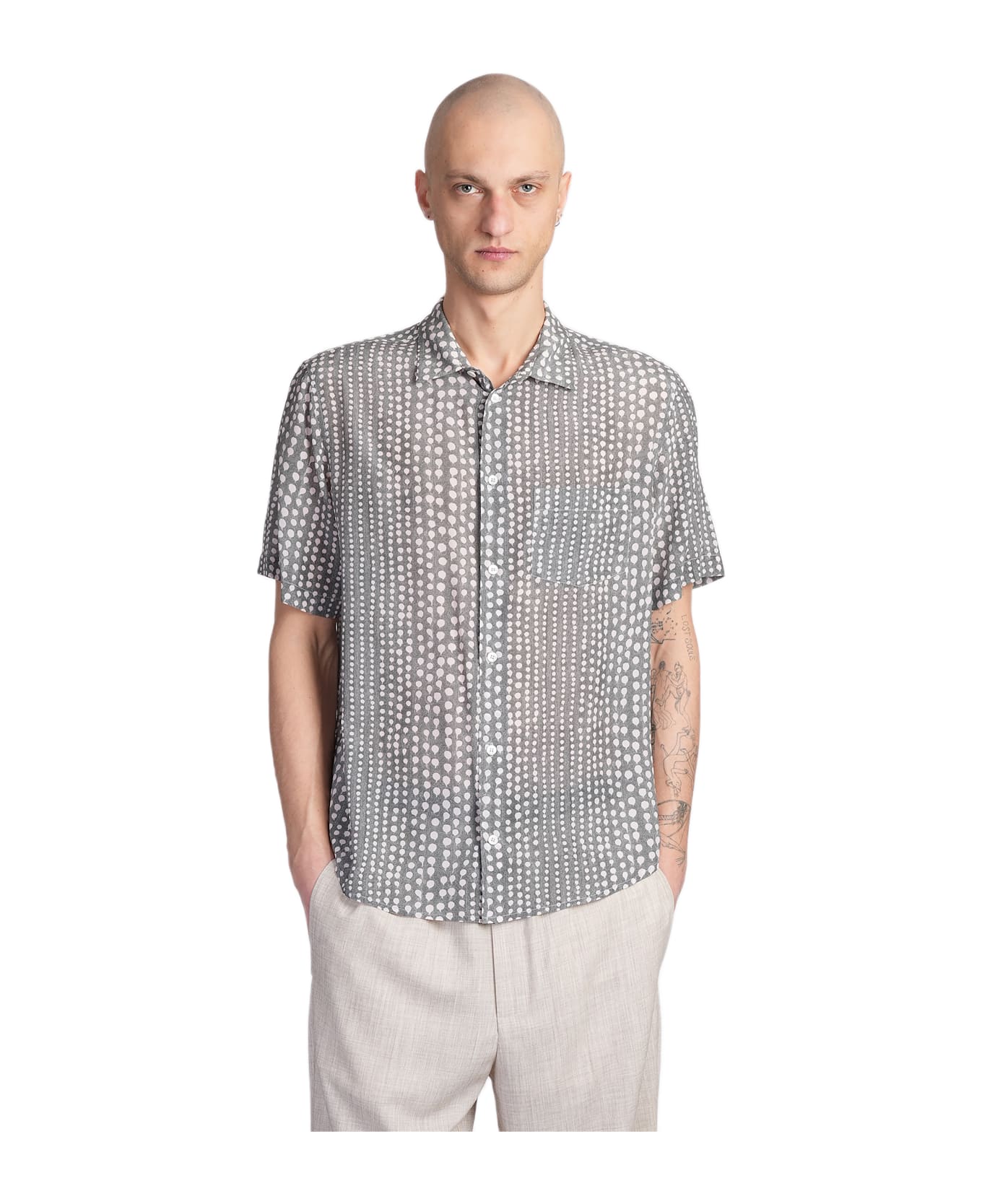 Mauro Grifoni Shirt In Green Silk - green