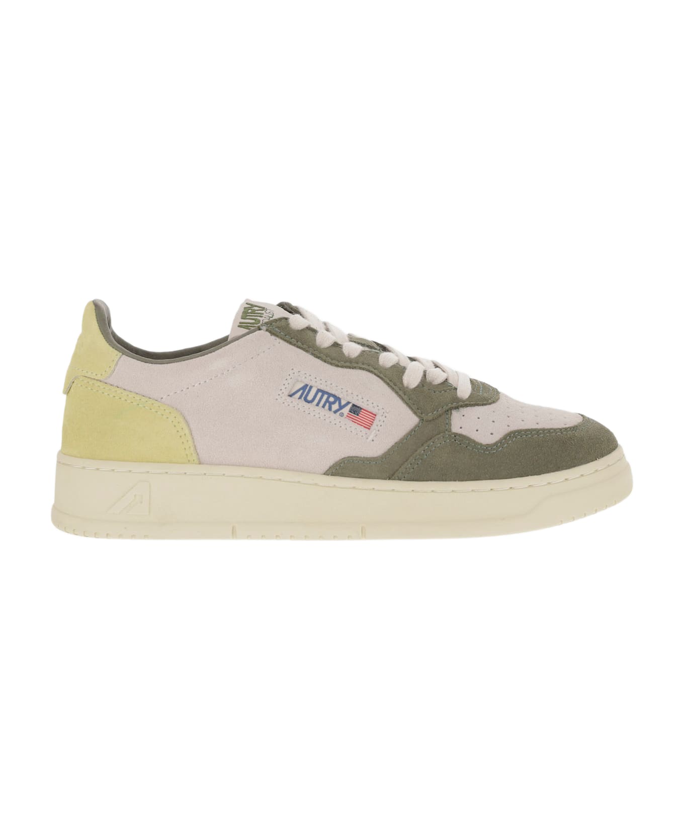 Autry Medalist Low Tricolor Suede Sneakers | italist, ALWAYS