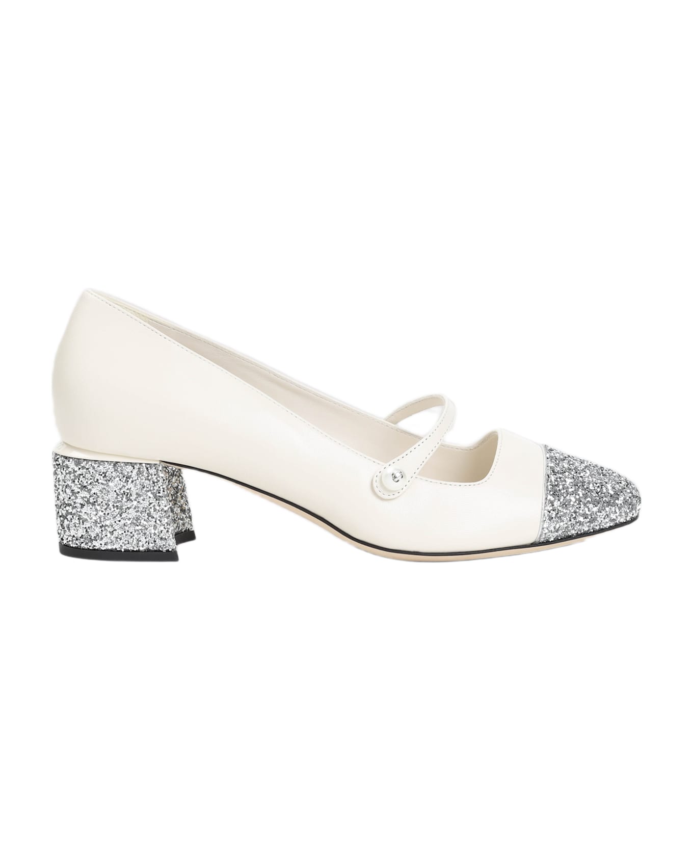 Jimmy Choo Elisa 45 Pumps - Silver Latte