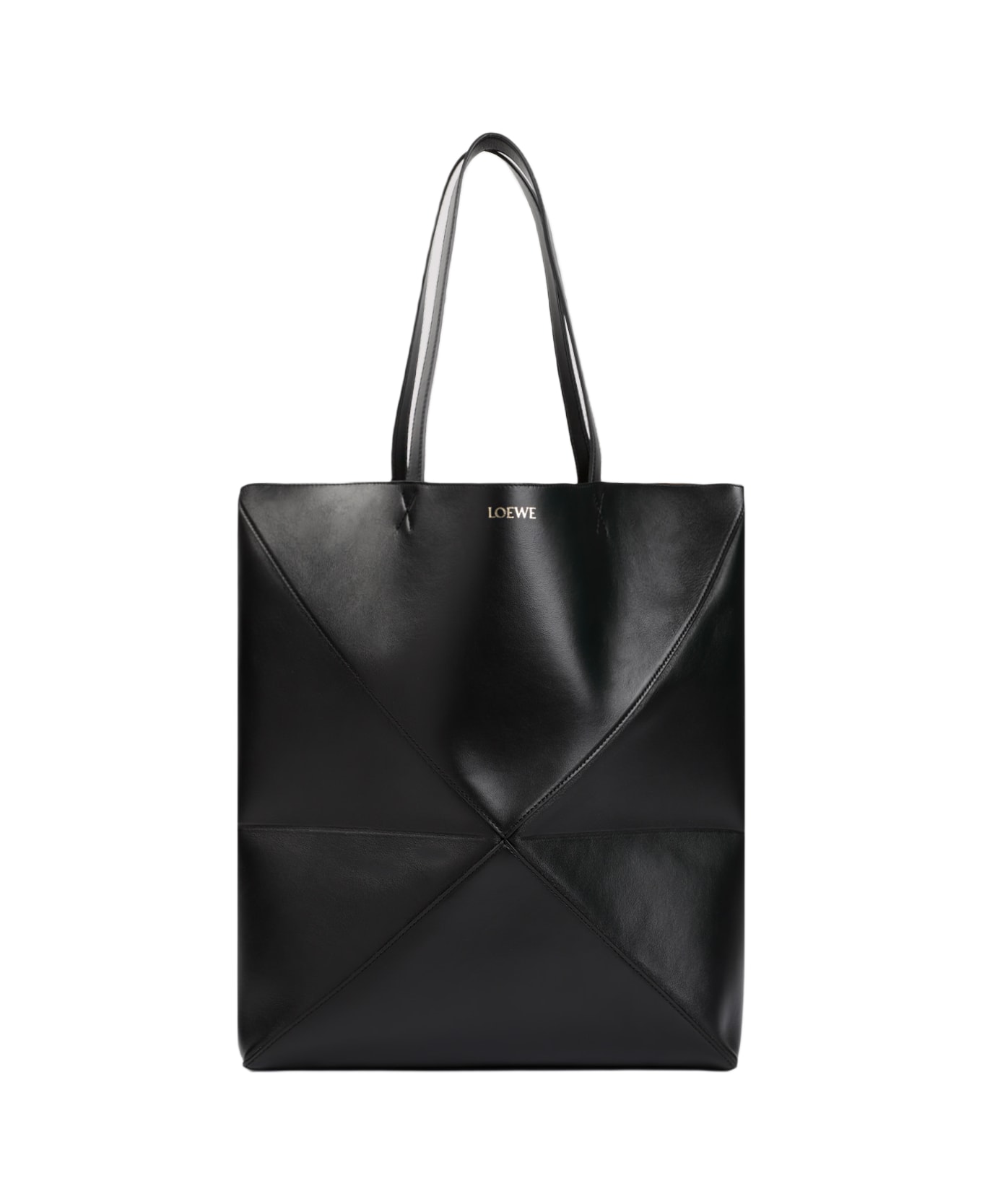 Loewe Puzzle Fold Large Tote - Black