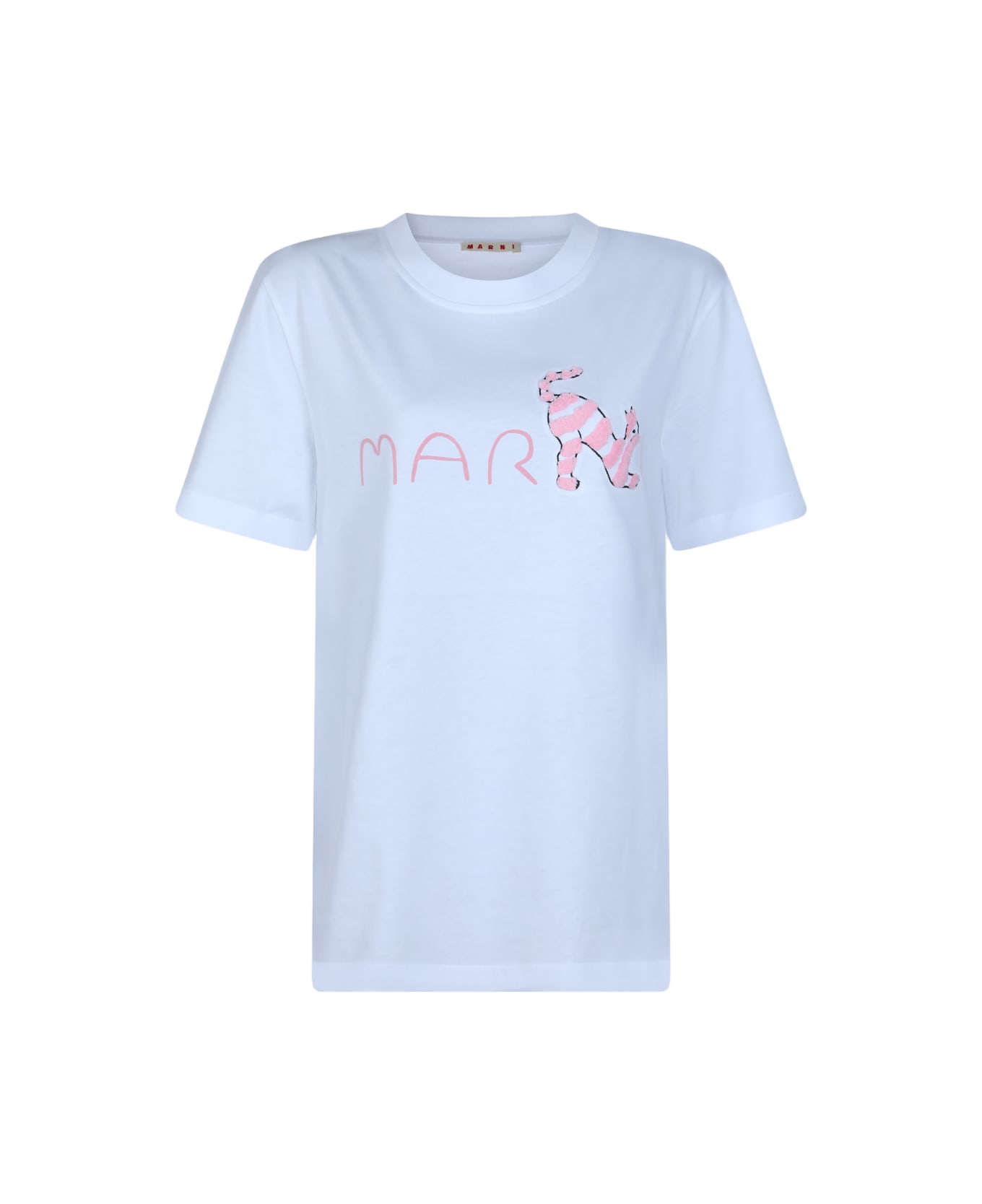 Marni White Cotton T-shirt - LILY WHITE