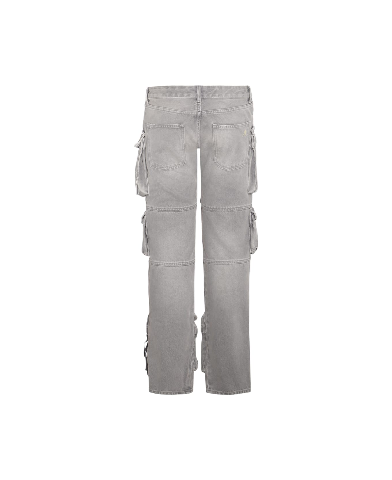 The Attico Grey Cotton Essie Cargo Jeans - Grey