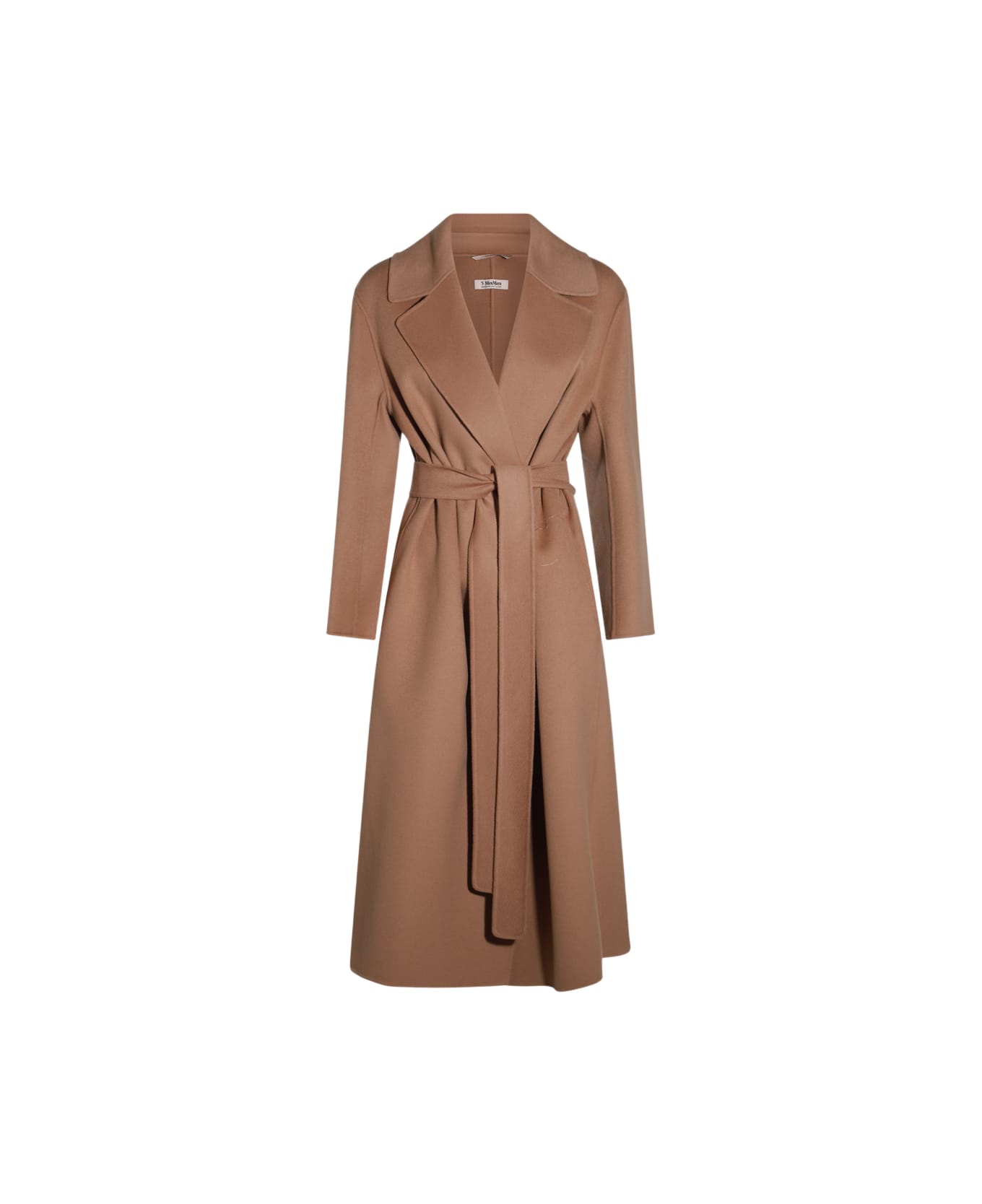 
S Max Mara Beige Wool Livia Coat - Brown