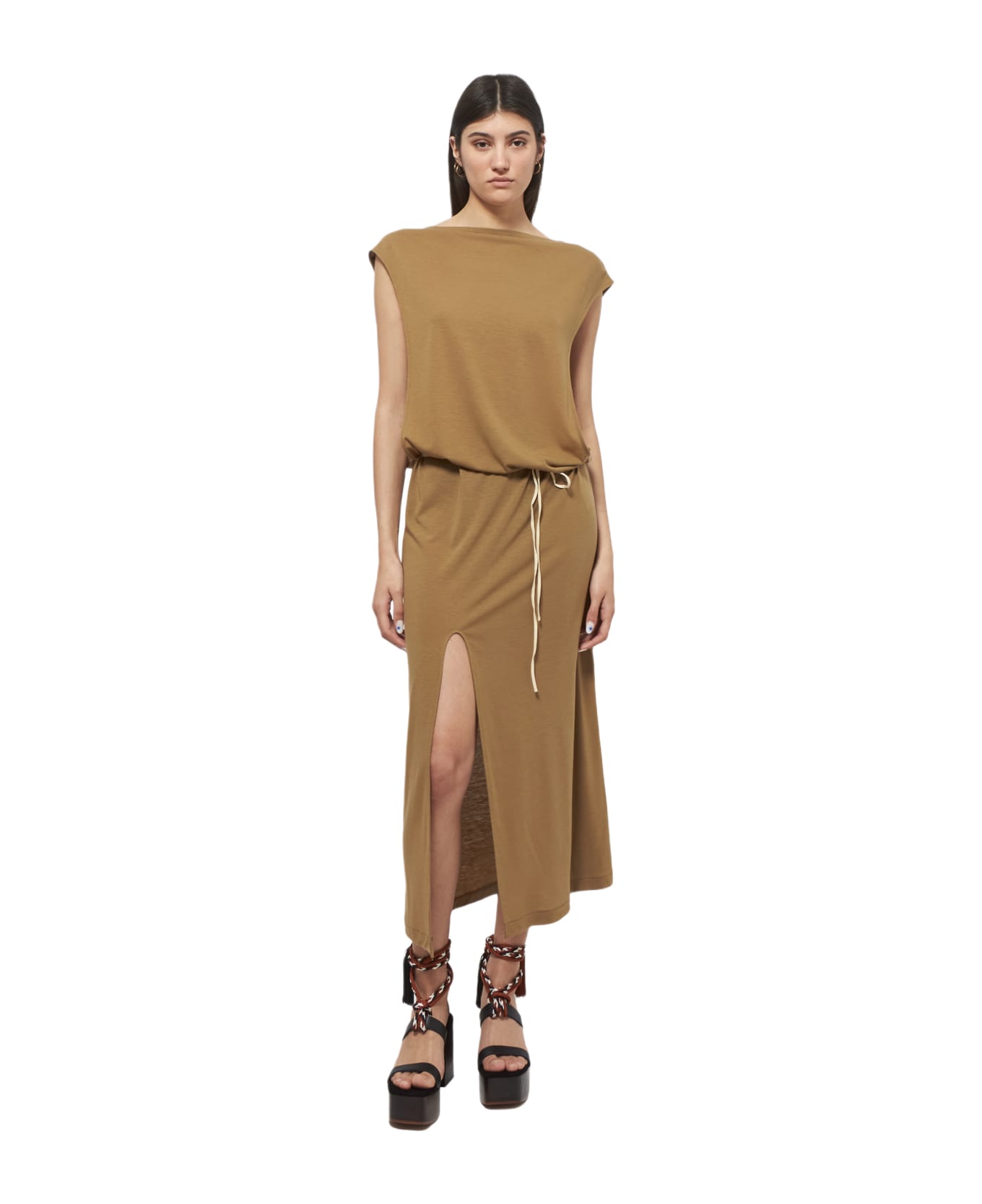 Auralee Dress - brown ワンピース＆ドレス