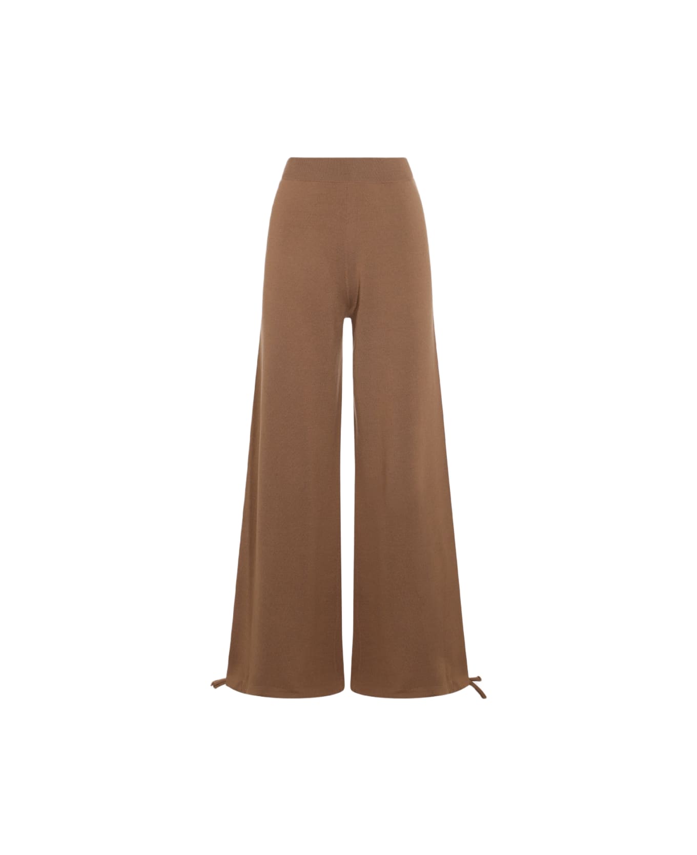 Max Mara Beige Wool Nigeria Pants - Brown