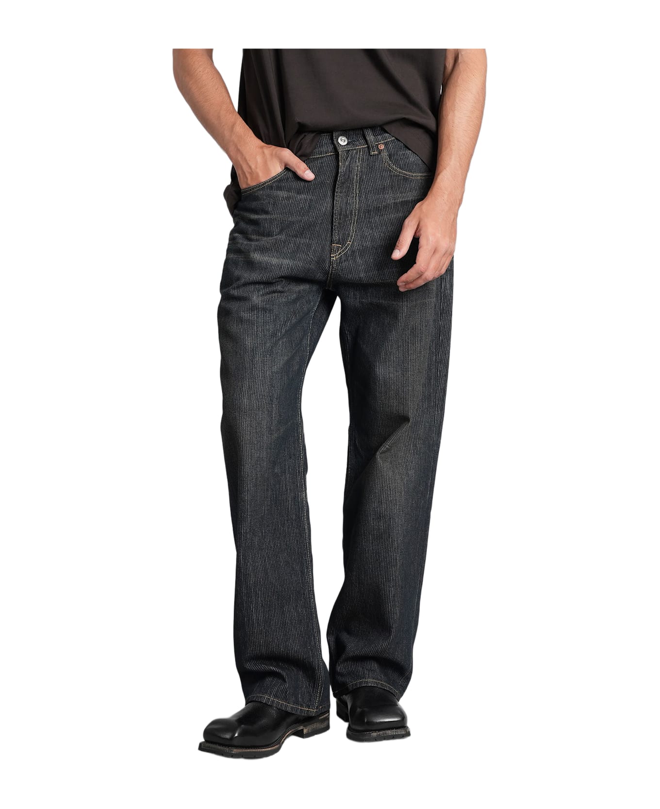Our Legacy Third Cut Jeans In Grey Cotton - grey