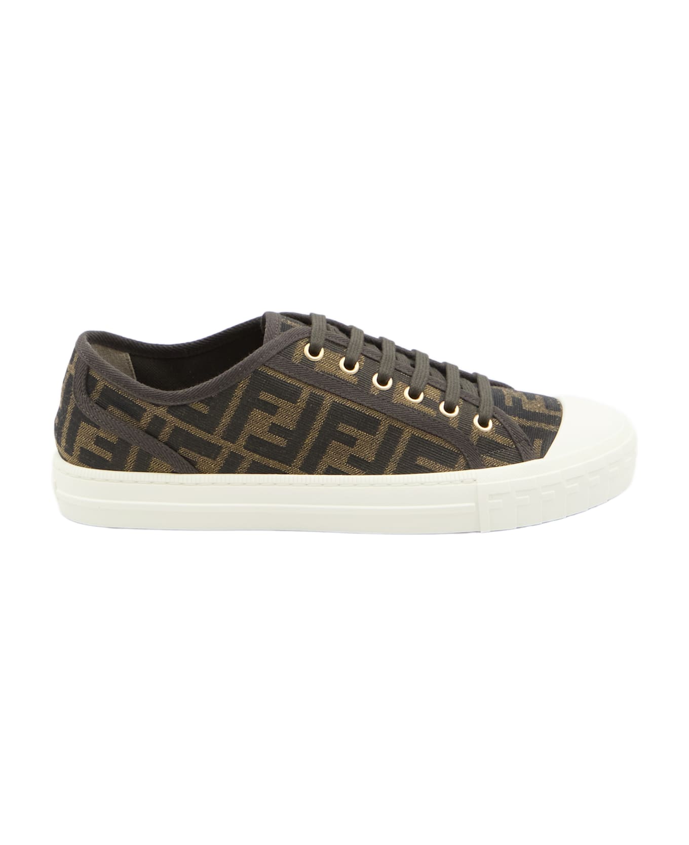 Fendi Domino Sneakers - Brown