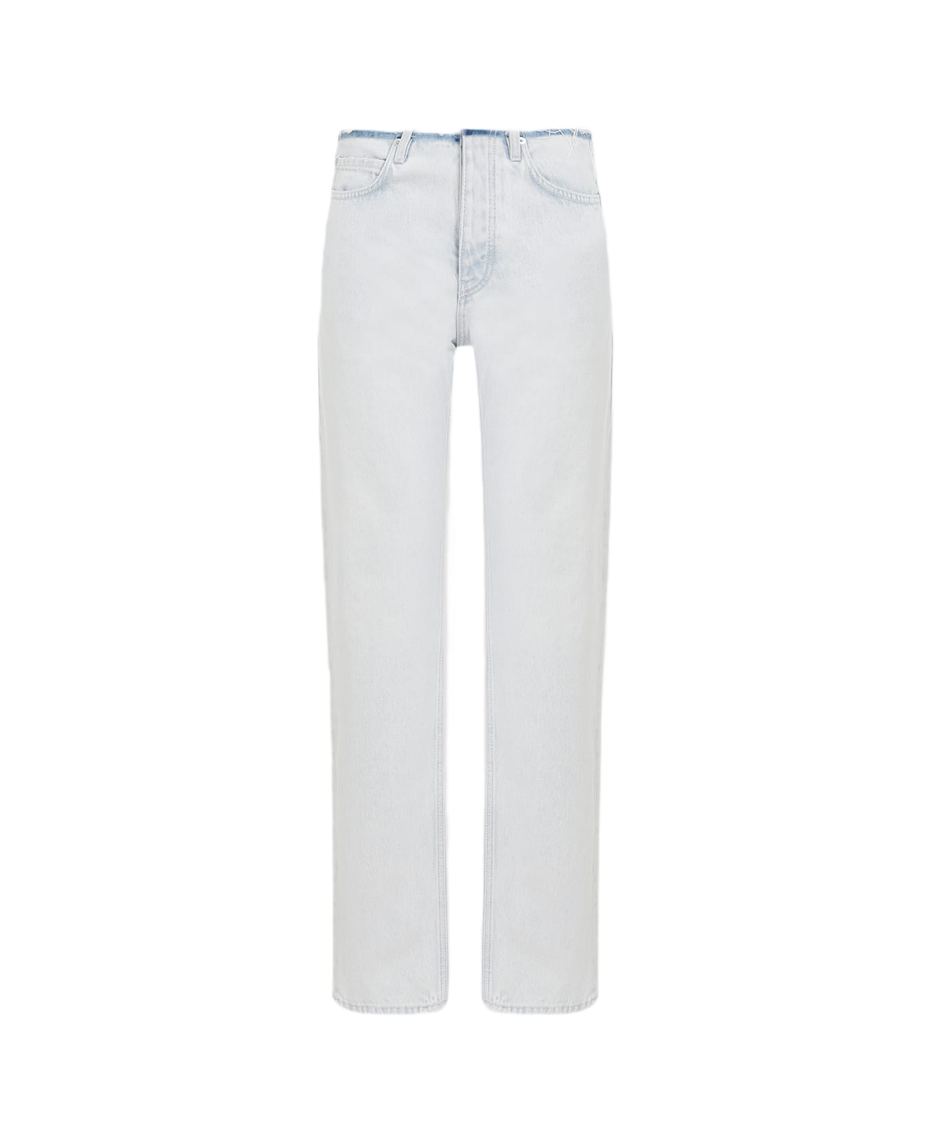 Balenciaga Cut Off Waistband Jeans - Heavy Bleached Blue