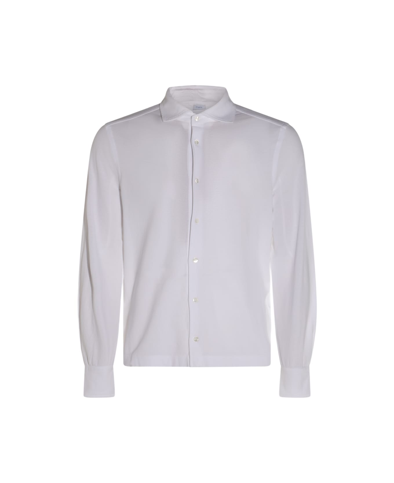 Malo White Ice Cotton Shirt - White
