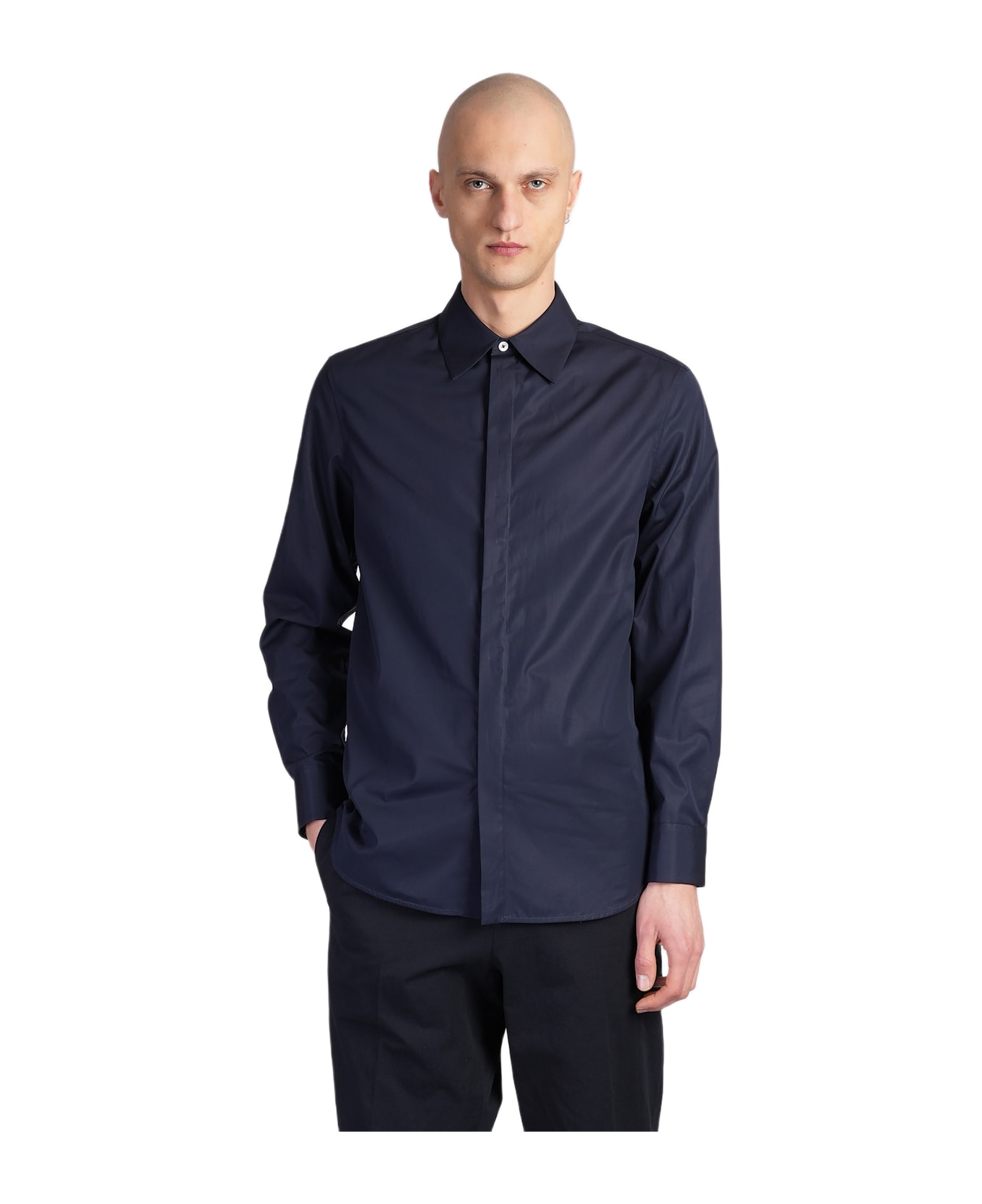 Jil Sander Shirt 10 Shirt In Blue Cotton - blue