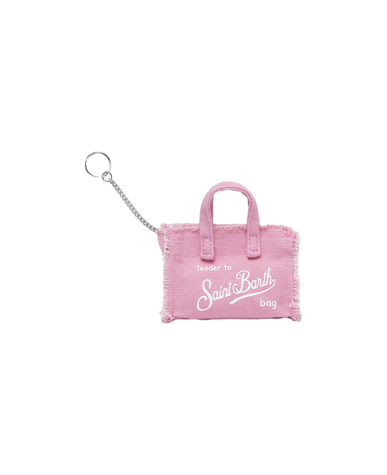 MC2 Saint Barth Pink Cotton Canvas Key Holder - PINK