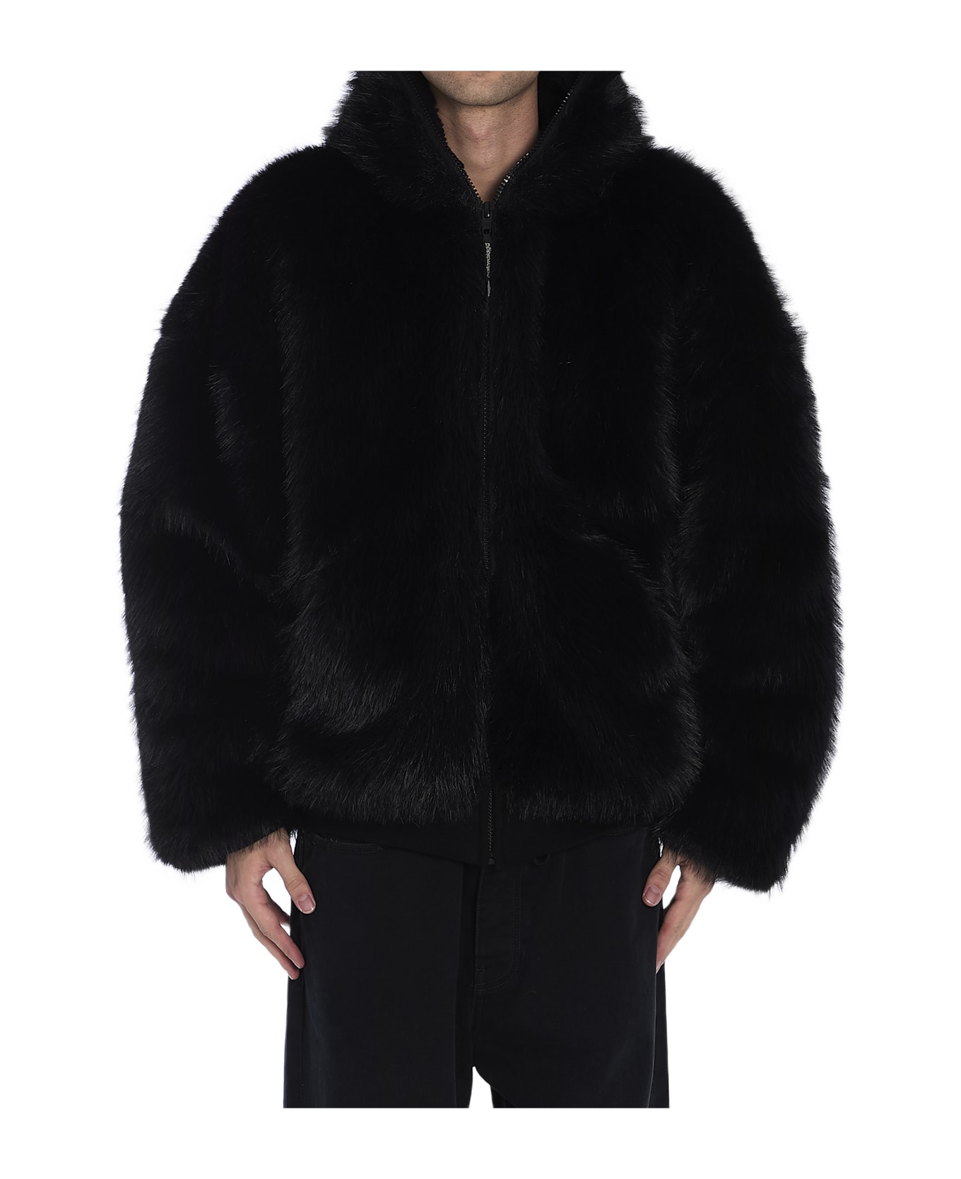 Balenciaga Ski Zip-up Jacket - BLACK