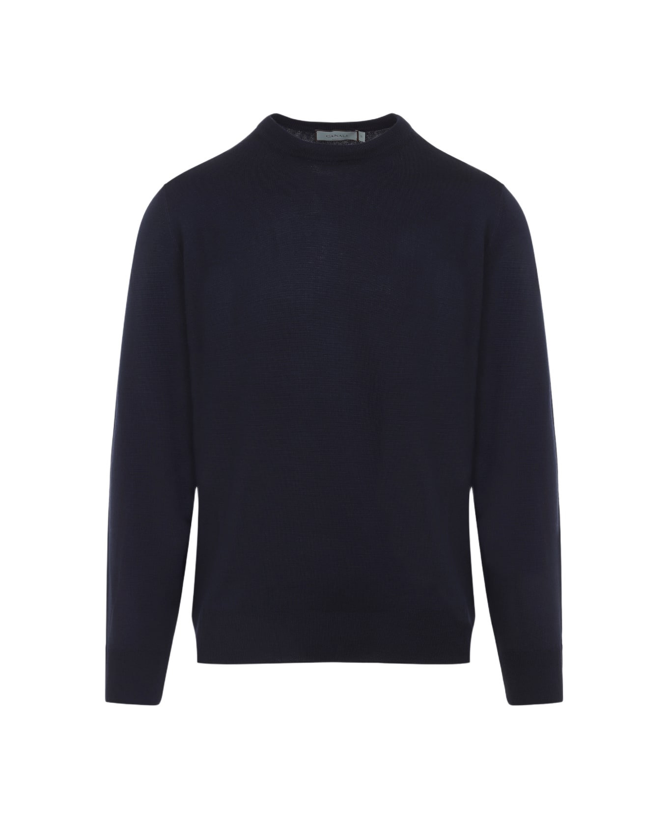 Canali Virgin Wool Sweater - Navy