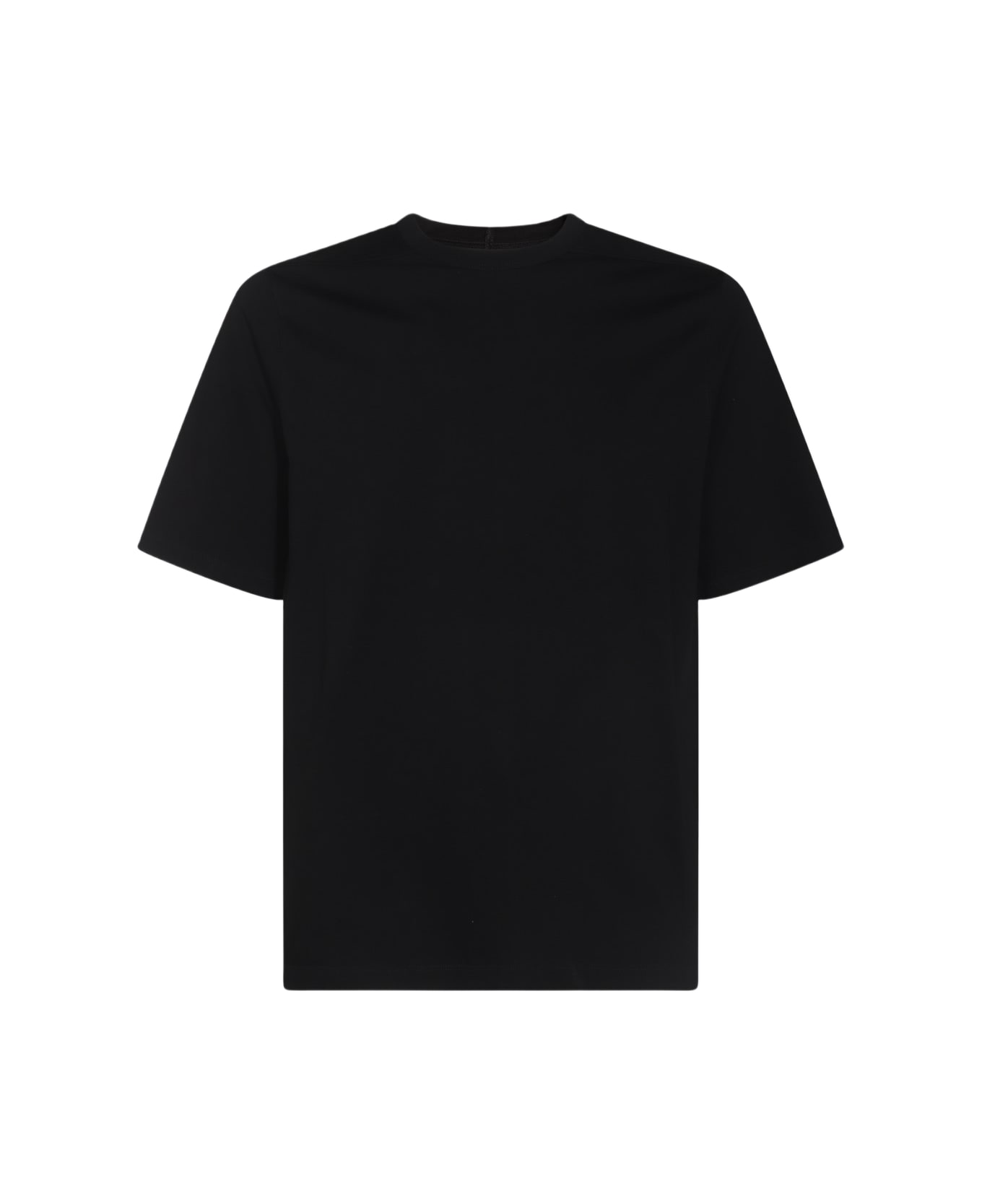 Rick Owens Black Cotton T-shirt - Black