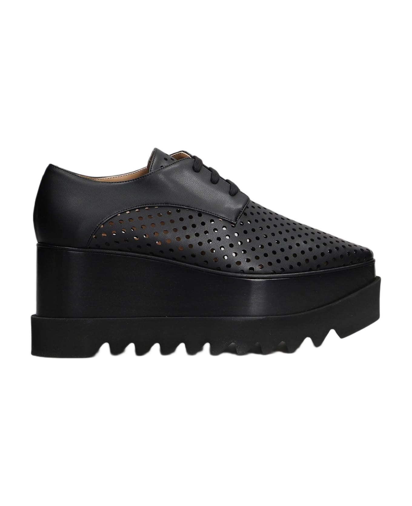 Stella McCartney Elyse Wedges In Black Polyester - black