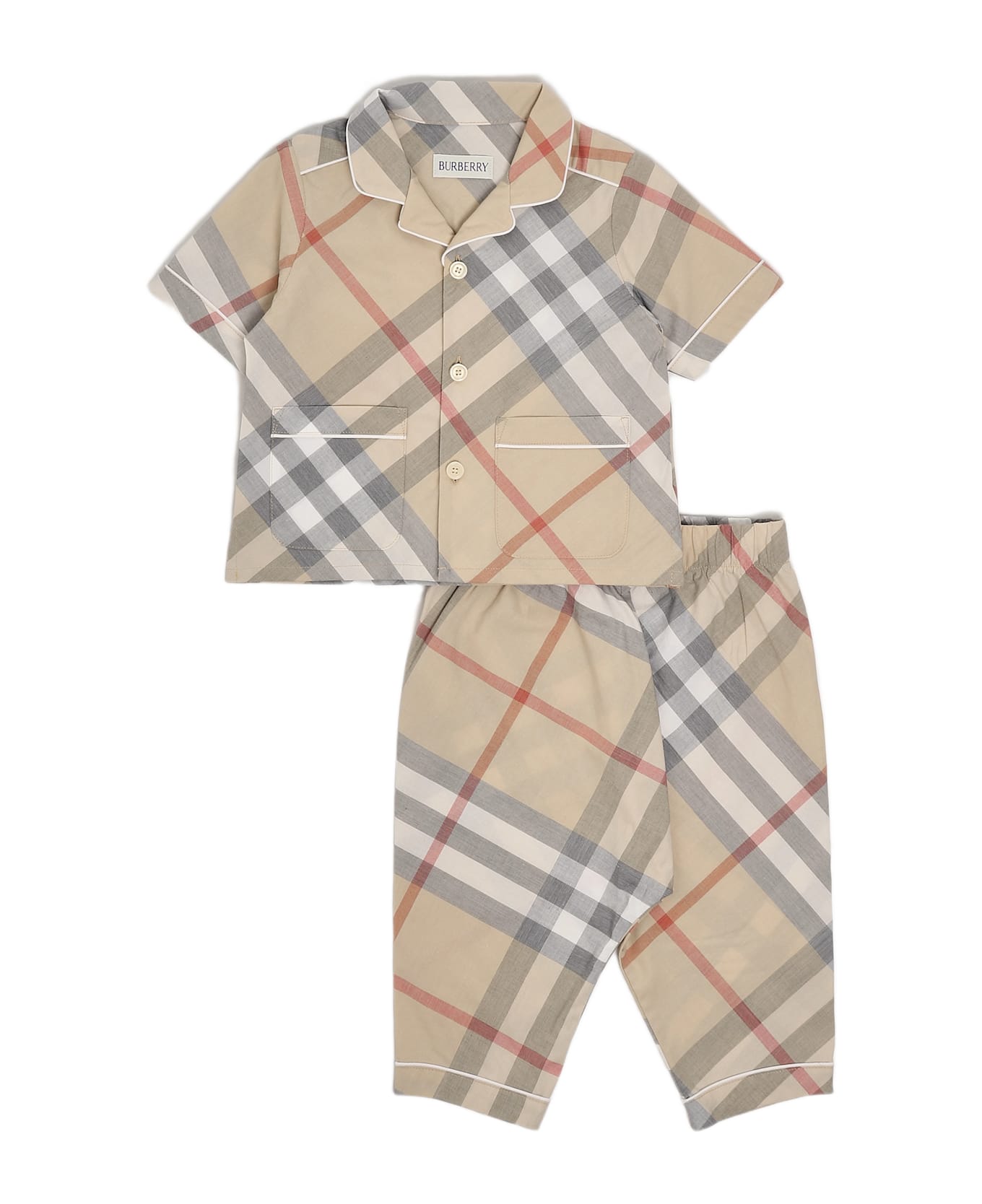 Burberry Carey Chk Set Suit - CHECK BEIGE