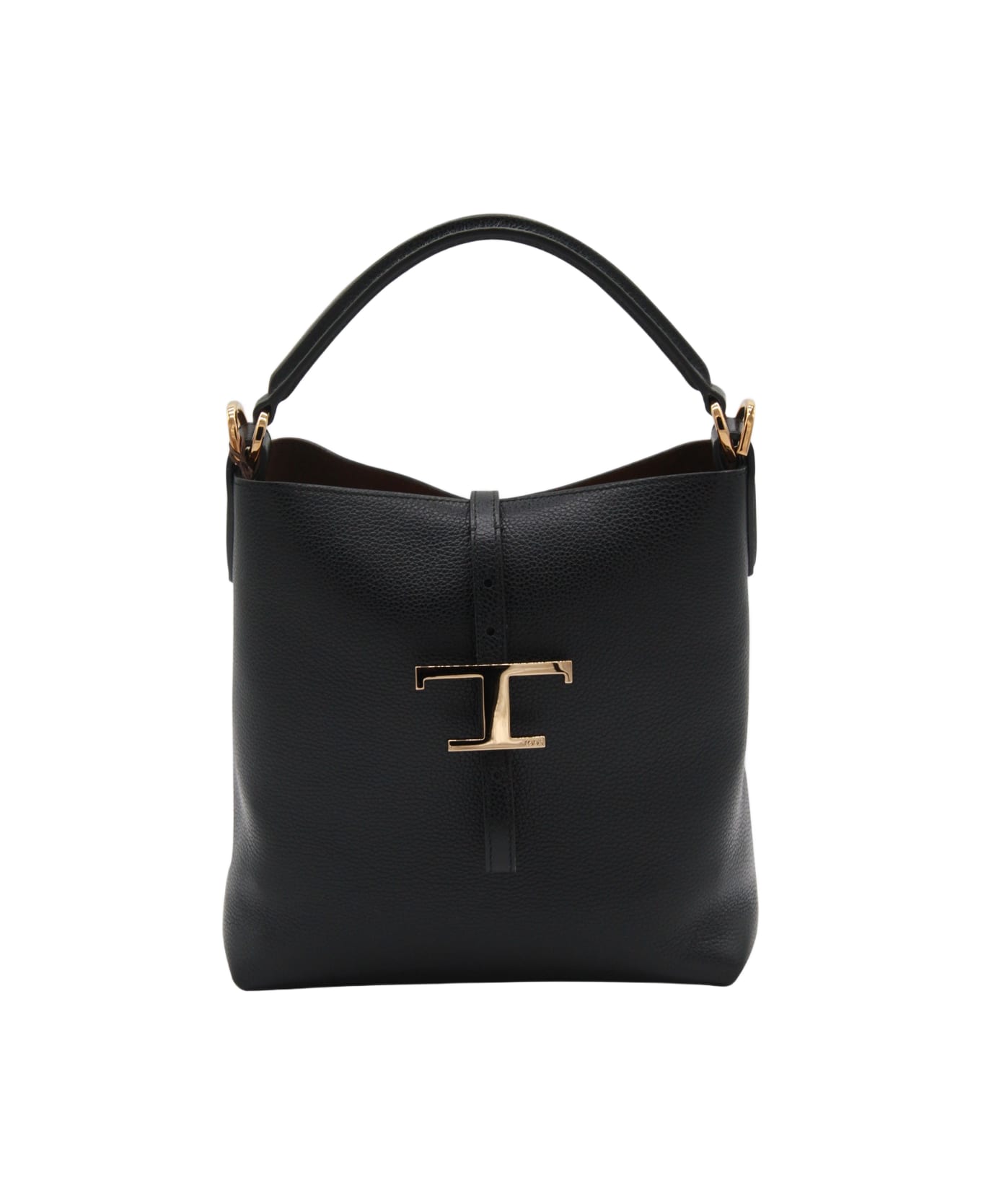Tod's Black Leather Top Handle Bag - Black