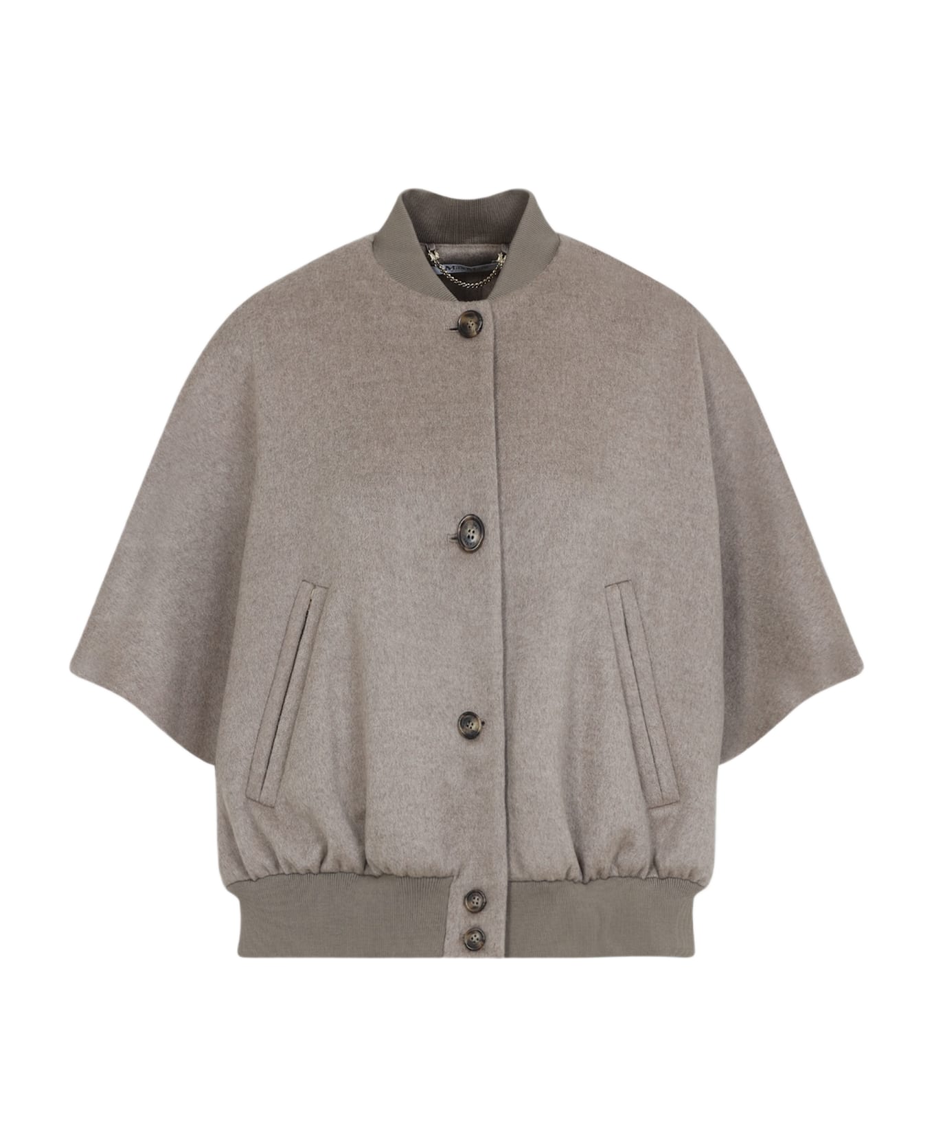 Max Mara Leticia Bomber Cape - BEIGE