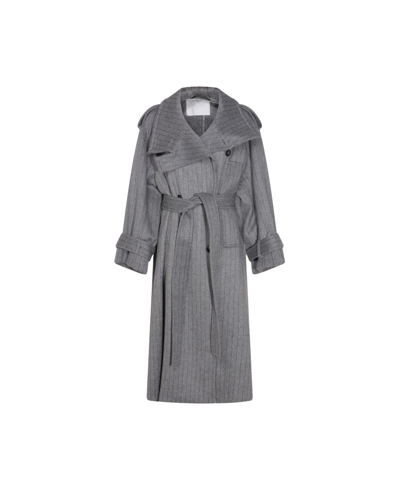 SportMax Grey Wool Arold1234 Coat - GRIGIO MEDIO
