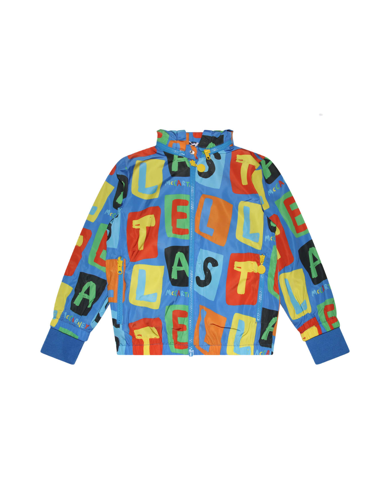 Stella McCartney Blue Multicolour Casual Jacket - AZZURRO/MULTI コート＆ジャケット