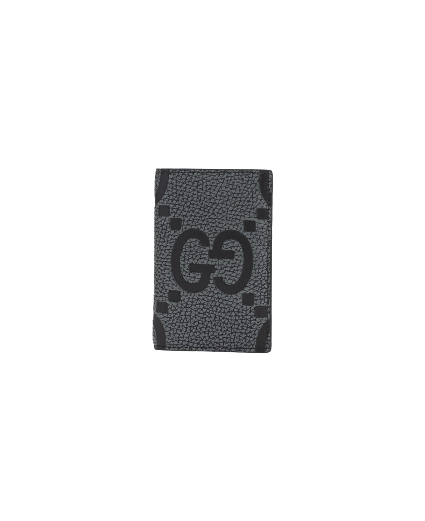 Gucci Grey Leather Card Holder - Ju Blk