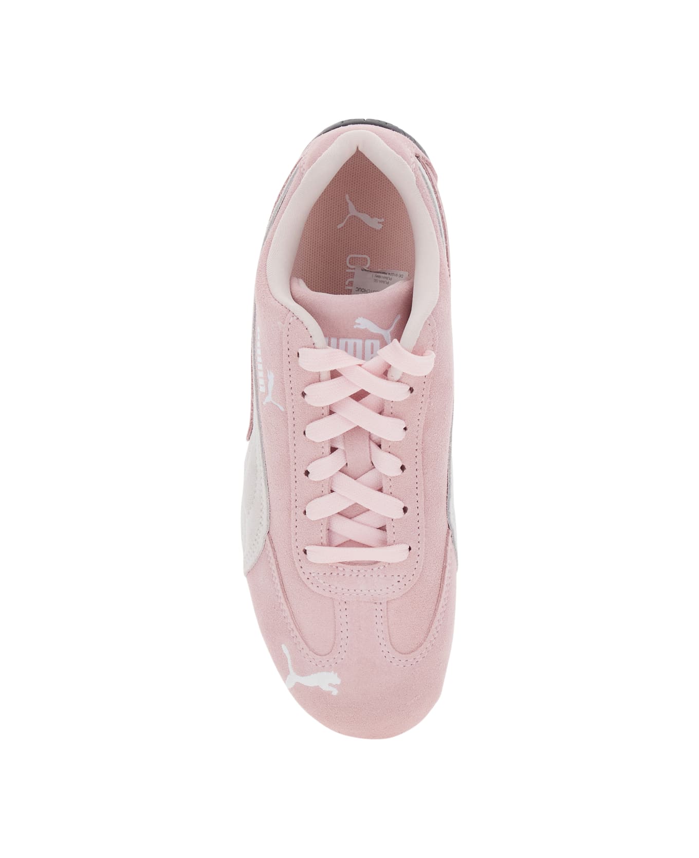 Puma 
speedcat
 Pink Sneakers With Logo Print On The Side And Logo Lettering On The Side In Suede Unisex - Pink