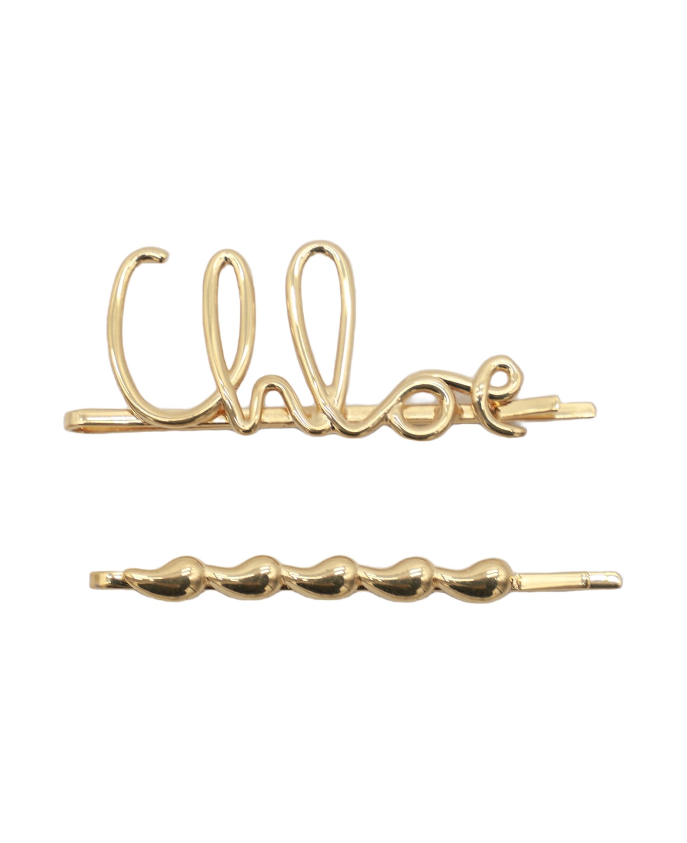 Chloé Gold Tone Brass Brooches - VINTAGEGOLD