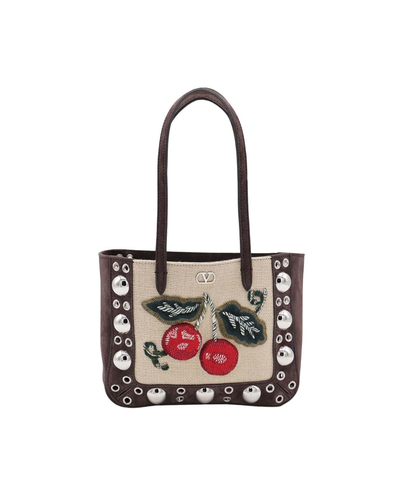Valentino Garavani Multicolor Leather Nellcote Mini Tote - Red