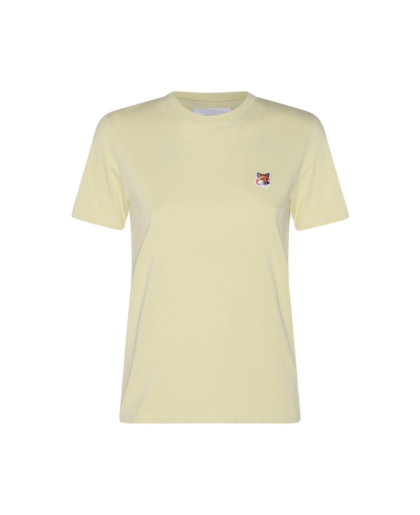 Maison Kitsuné Yellow Cotton Fox Head T-shirt - CHALK YELLOW Tシャツ